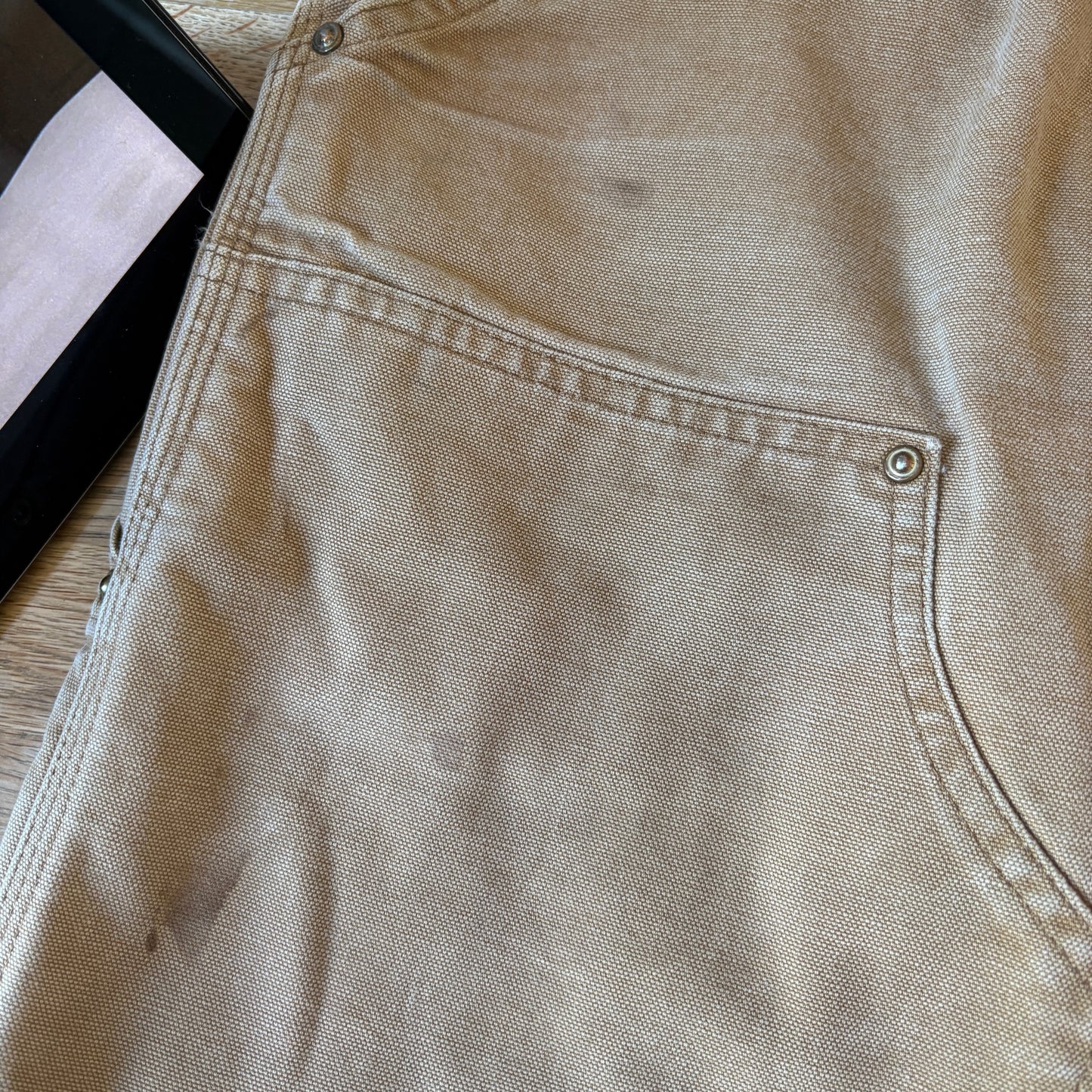 Vintage Carhartt Brown Double Knee Workwear Carpenter Baggy Trousers - 30S