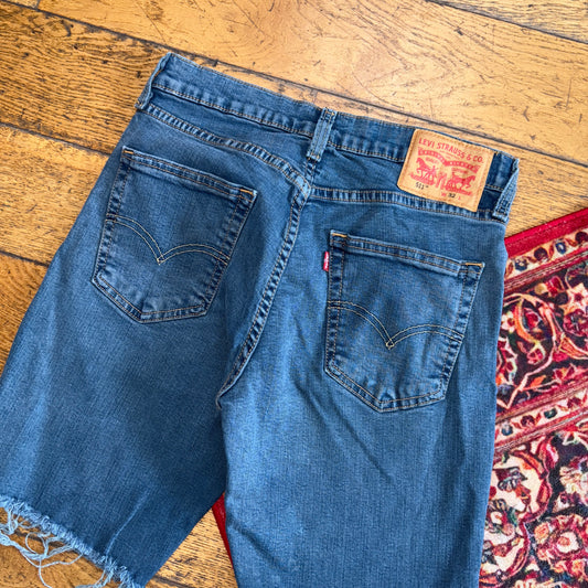 Vintage Levis 511 Blue Denim Shorts - 30
