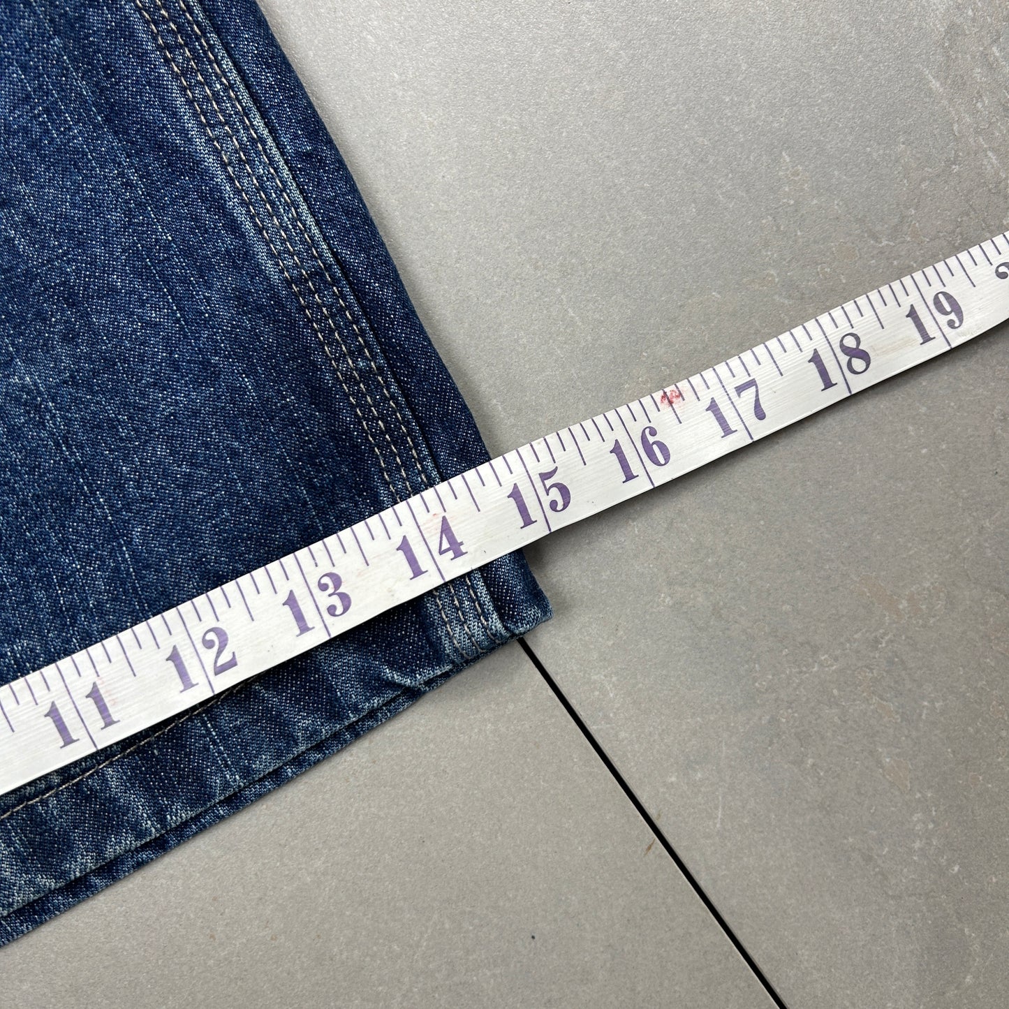 Vintage Wrangler Blue Denim Carpenter Baggy Shorts - 48