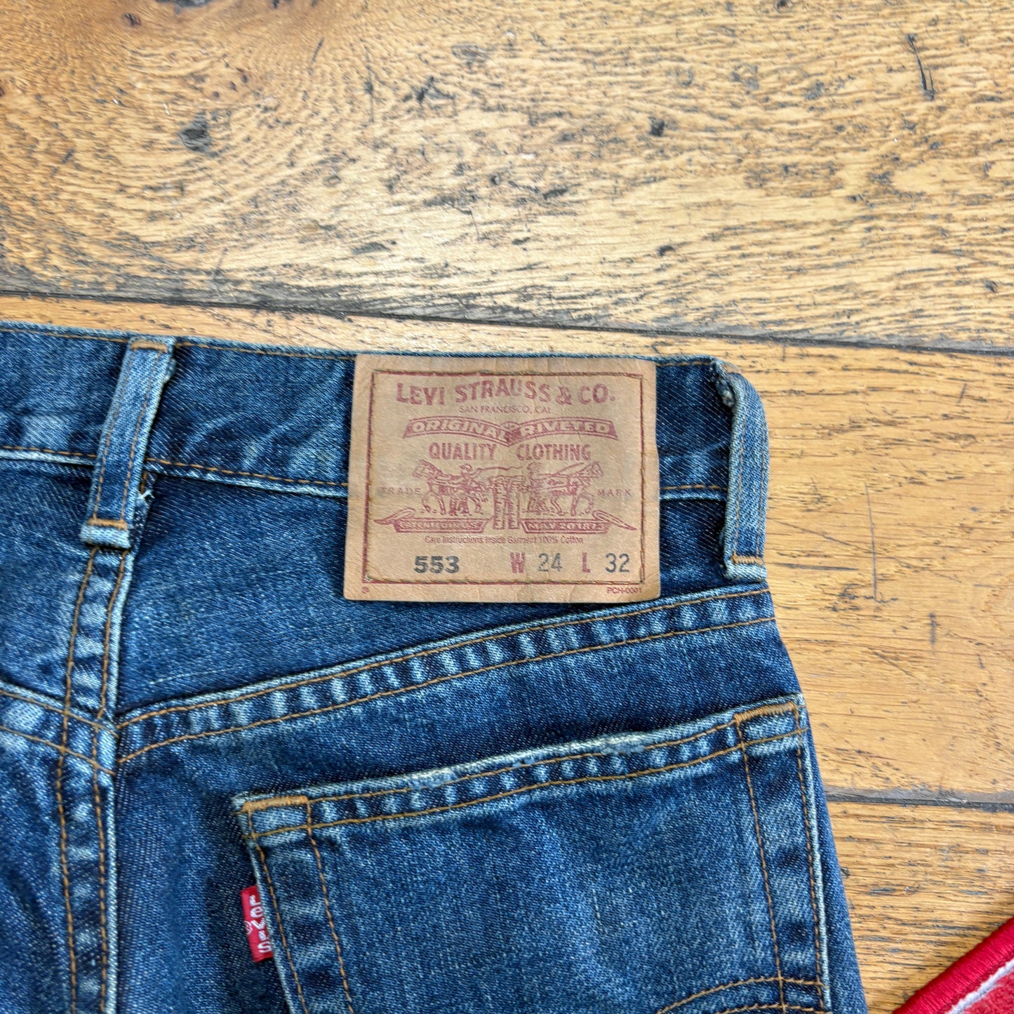 Vintage Levis 553 Bootcut Blue Denim Jeans - Size 4/6