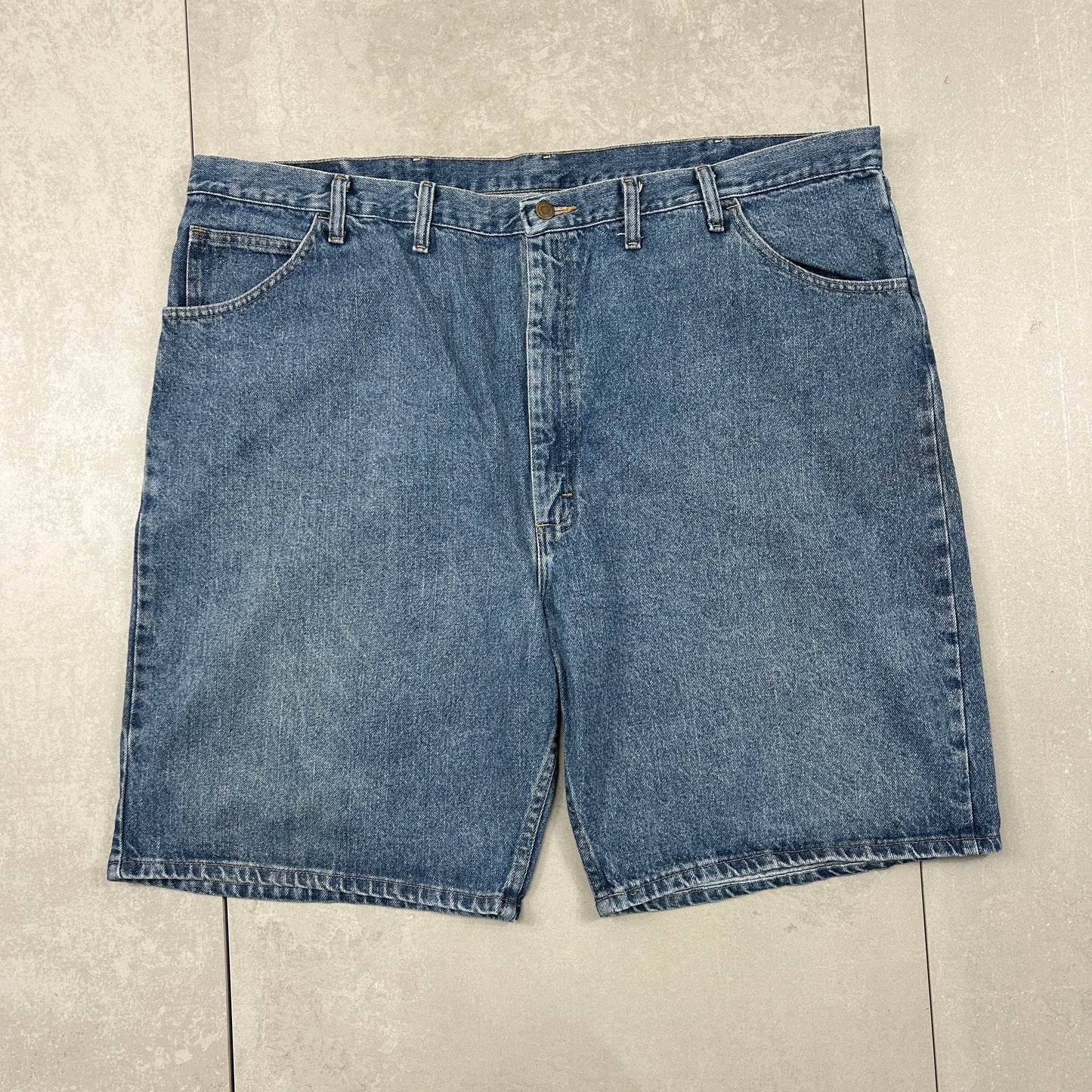 Vintage Wrangler Blue Denim Carpenter Baggy Shorts - 48