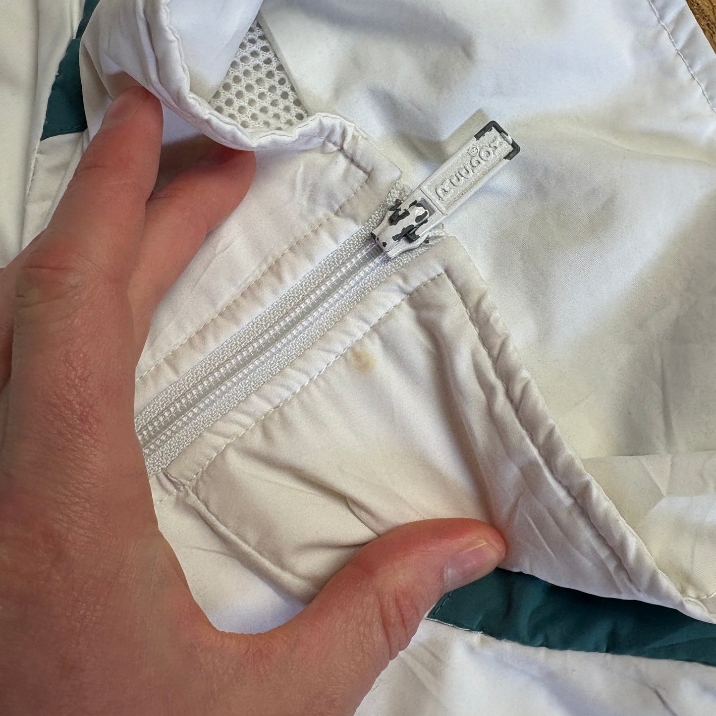 Vintage Reebok White Tracksuit Track Shell Windbreaker Jacket - XL