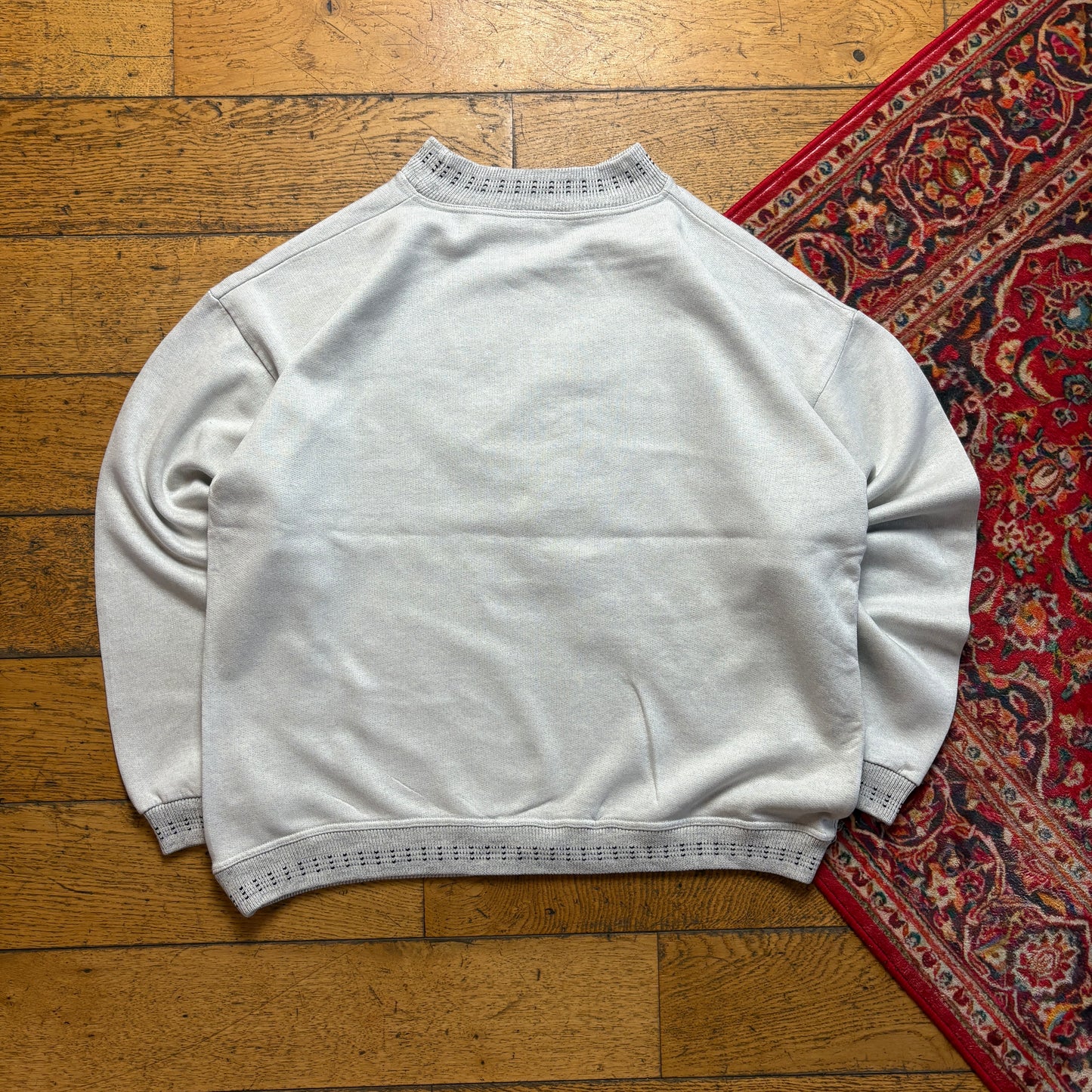 Vintage 90s Sport Grey Boxy Embroidered Sweatshirt - XL