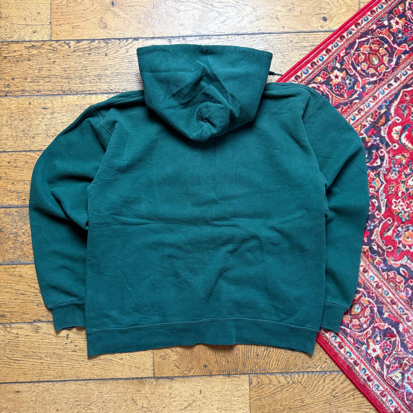 Vintage Thrasher Flames Green Hoodie Sweatshirt - S