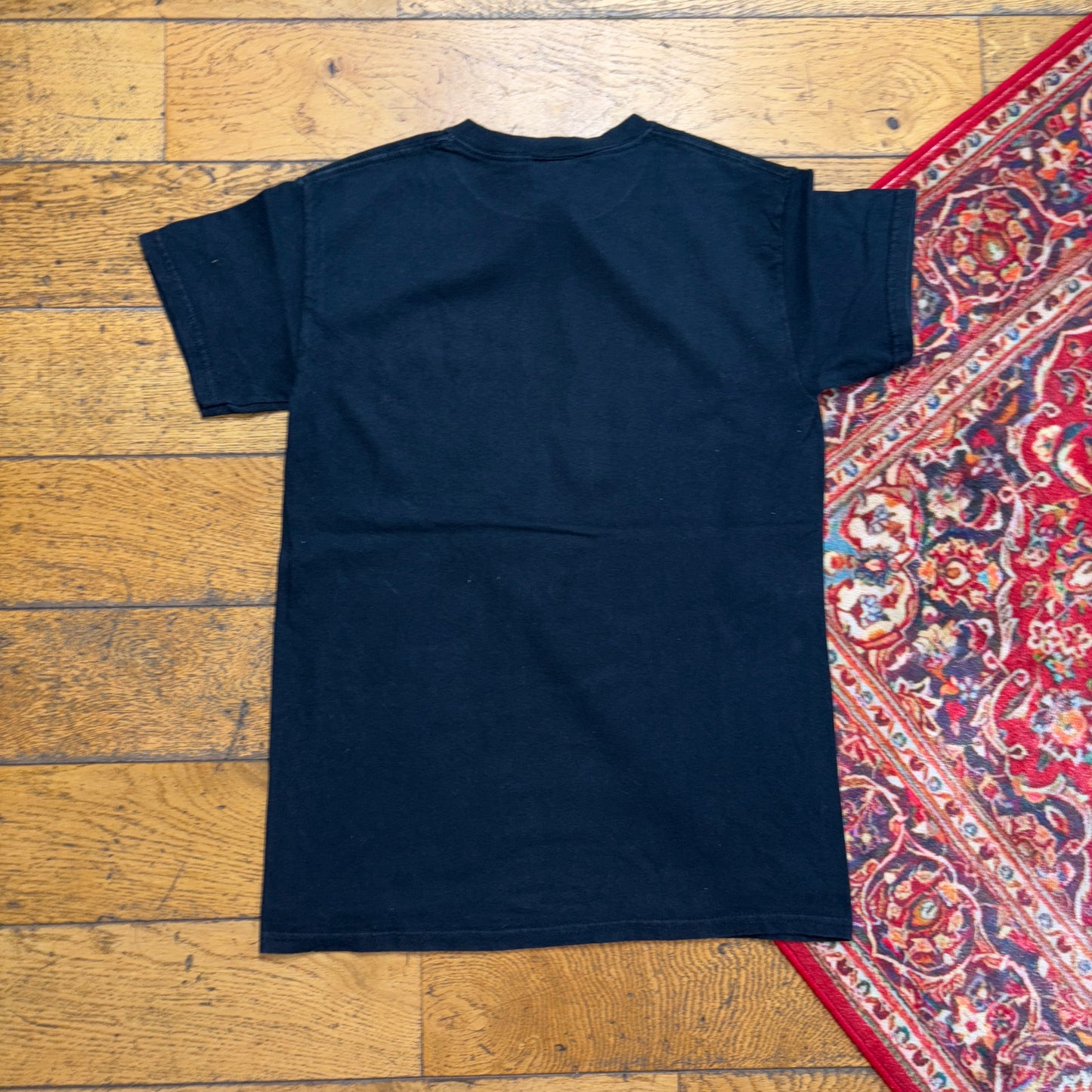 Vintage Thrasher Black Skate Flames Graphic Womens T-Shirt - S