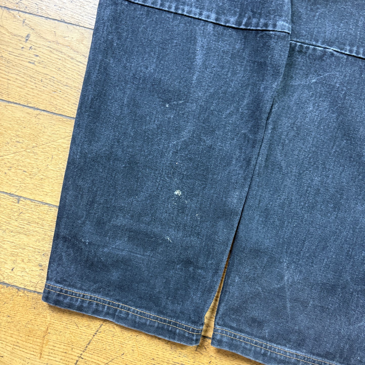 Vintage FUBU Black Embroidered Y2K Hip Hop Baggy Jeans - 34