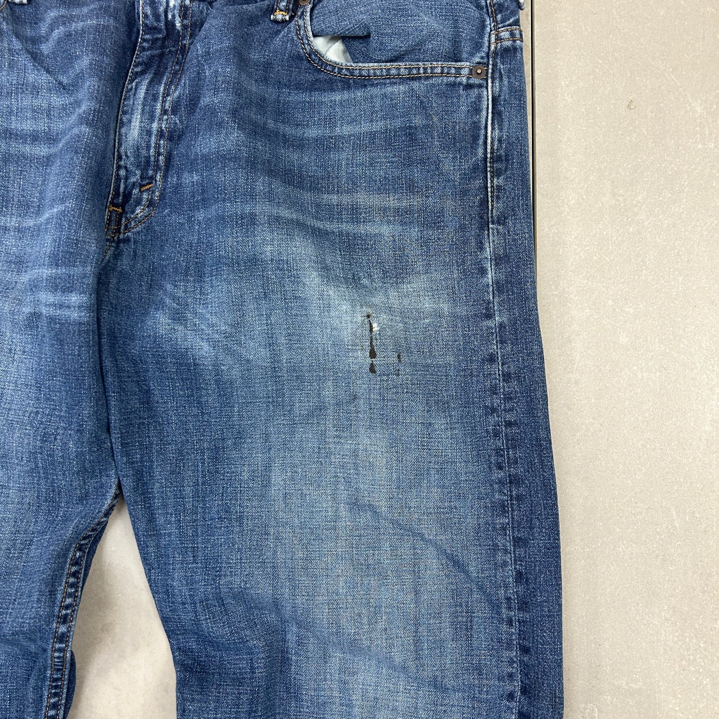 Vintage Levis 569 Baggy Blue Denim Jeans - 38