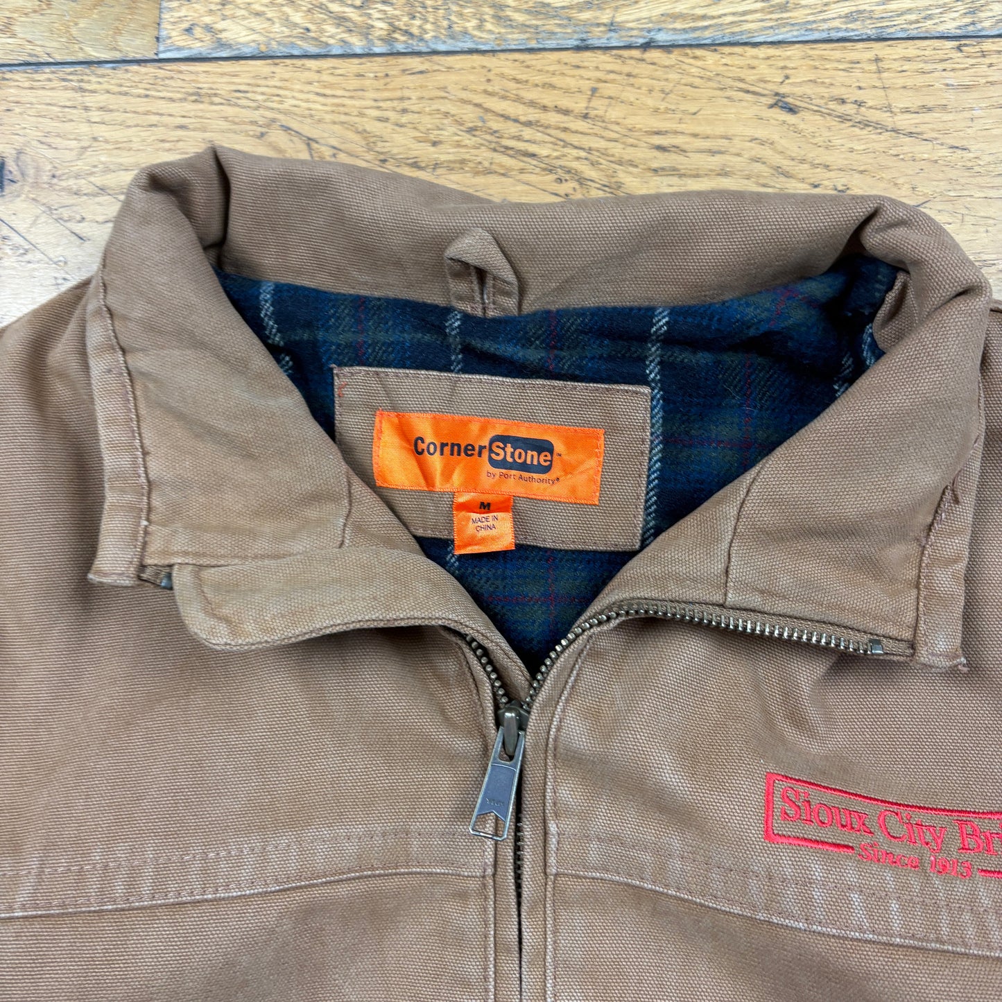 Vintage Workwear Brown Green Heavyweight Detroit Jacket - M