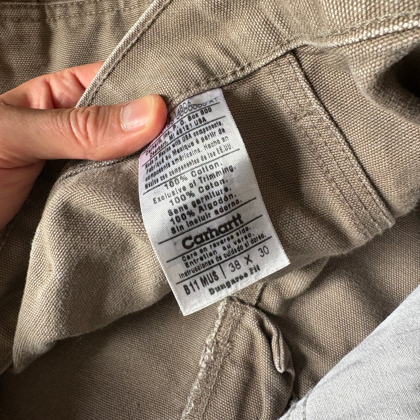 Vintage Carhartt Brown Workwear Carpenter Baggy Trousers - 38S