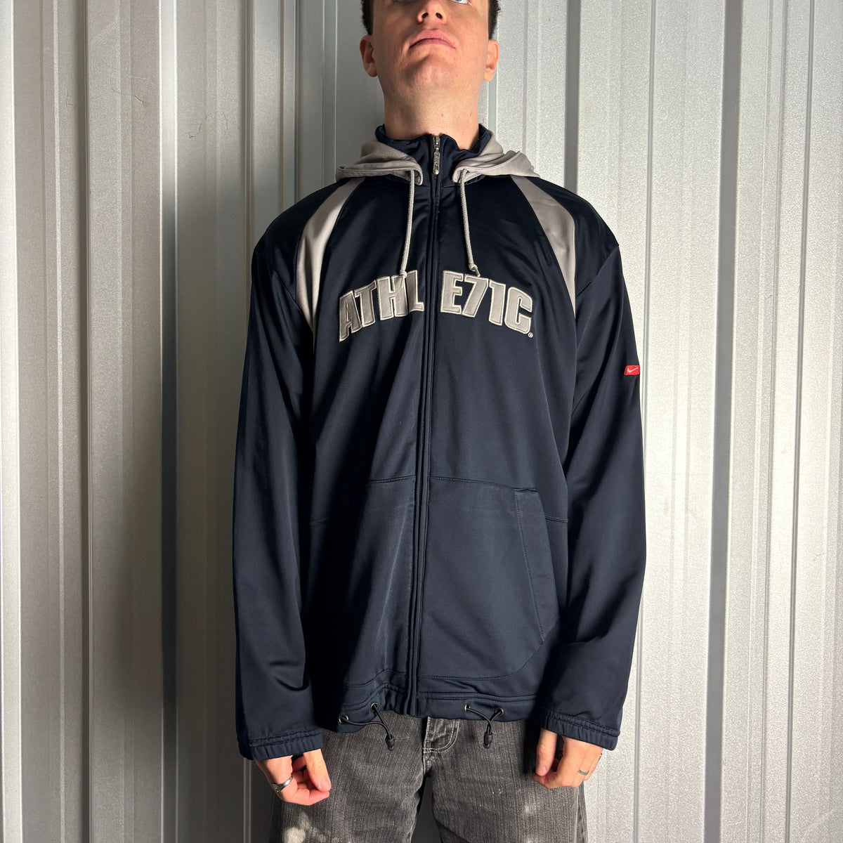 Vintage Nike Y2K 00s Navy Tracksuit Track Jacket - XL