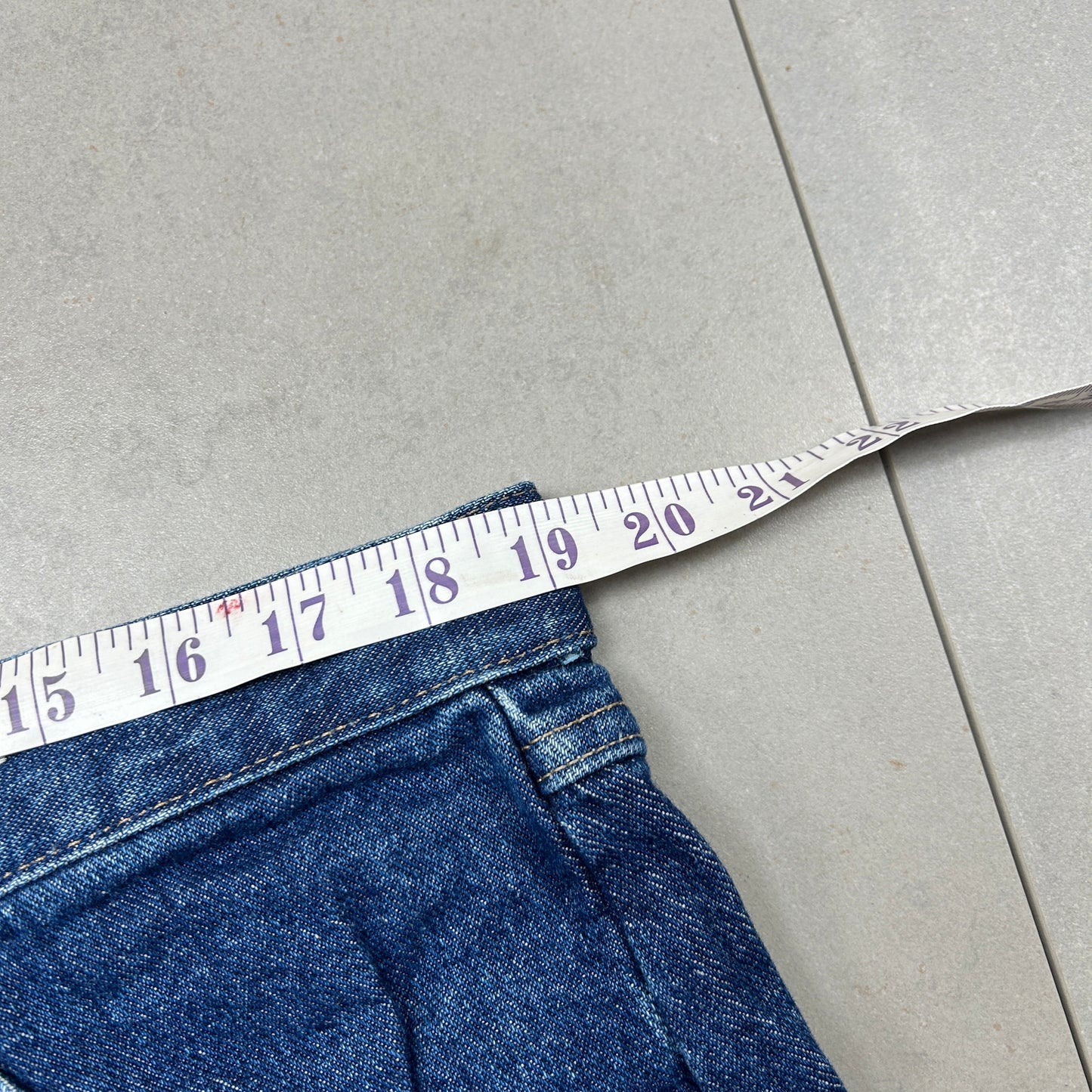 Vintage Wrangler Blue Denim Carpenter Baggy Shorts - 38