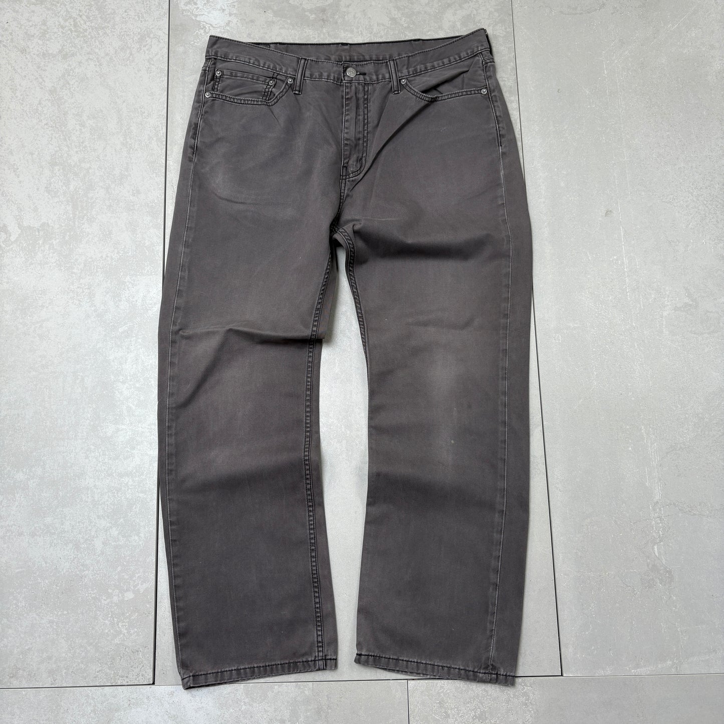 Vintage Levis 514 Straight Grey Denim Jeans - 38