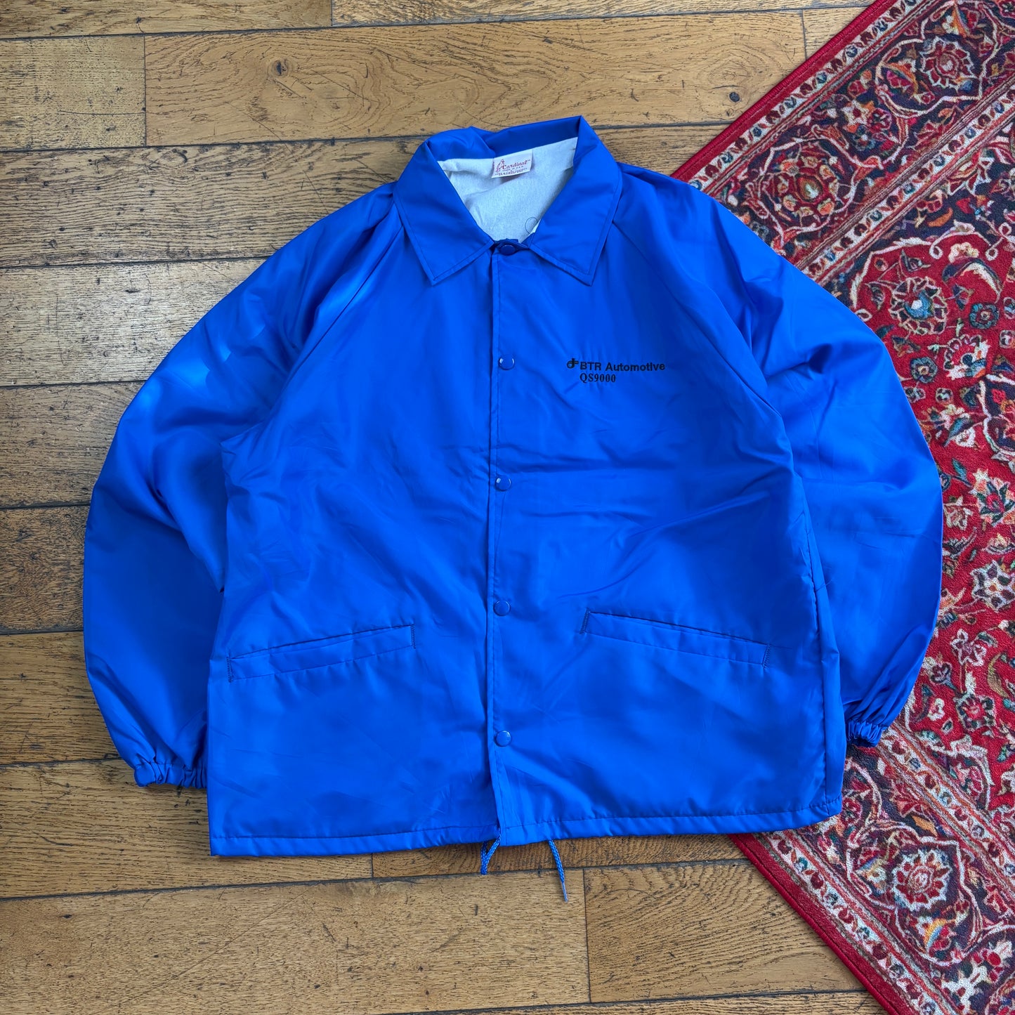 Vintage Blue Nylon Coach Harrington Jacket - L