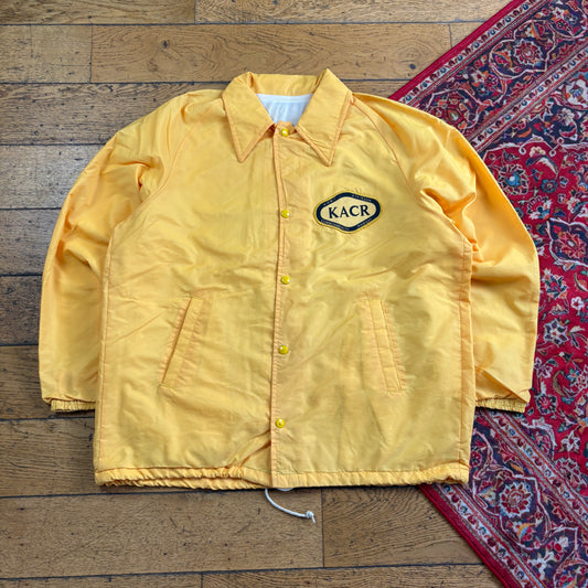 Vintage Yellow Nylon Coach Harrington Jacket - L