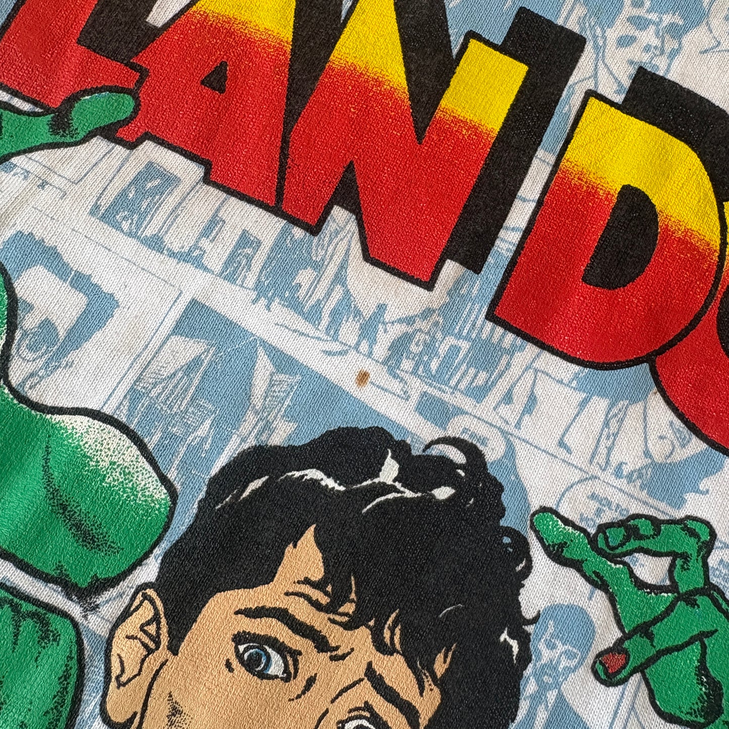 Rare Vintage 1992 Dylan Dog Blue Comic Book All Over Print Graphic T-Shirt - M