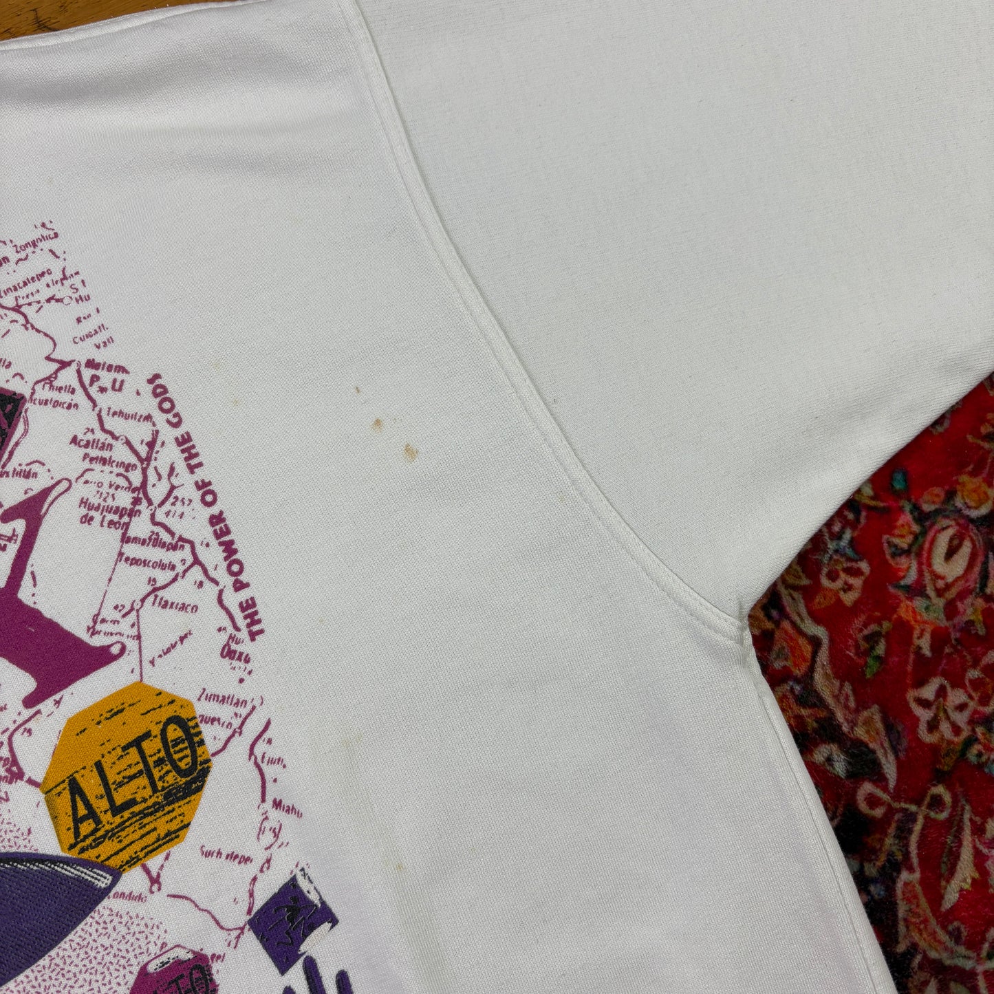 Vintage White Ocean Pacific Surfwear Sweatshirt - XL