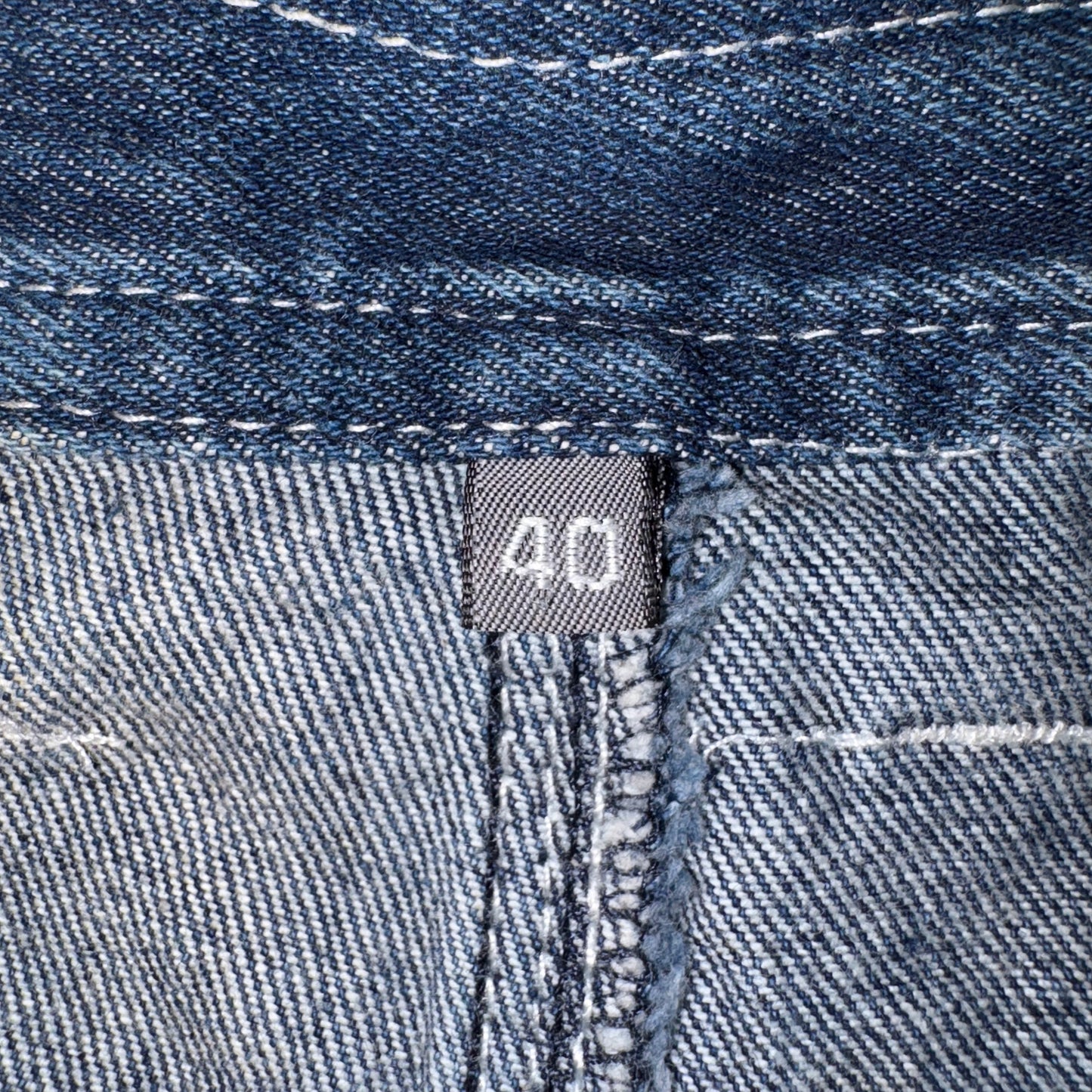 Vintage Embroidered Blue Hip Hop Baggy Shorts Jorts - 40