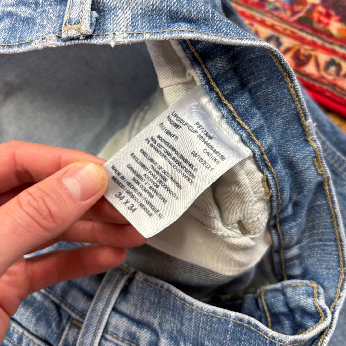 Vintage Dickies Blue Workwear Carpenter Baggy Jeans - 34