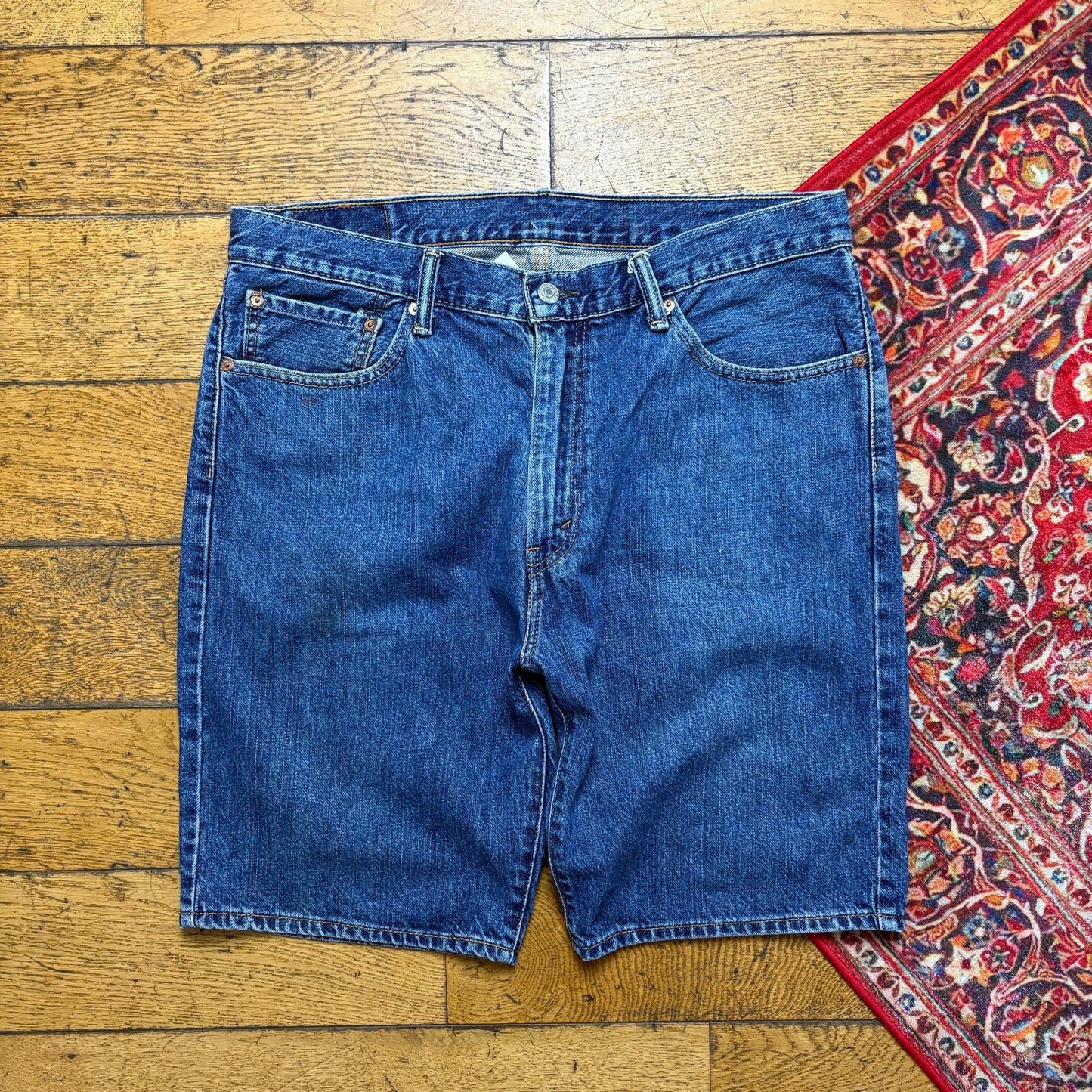Vintage Levis 505 Blue Denim Shorts - 36