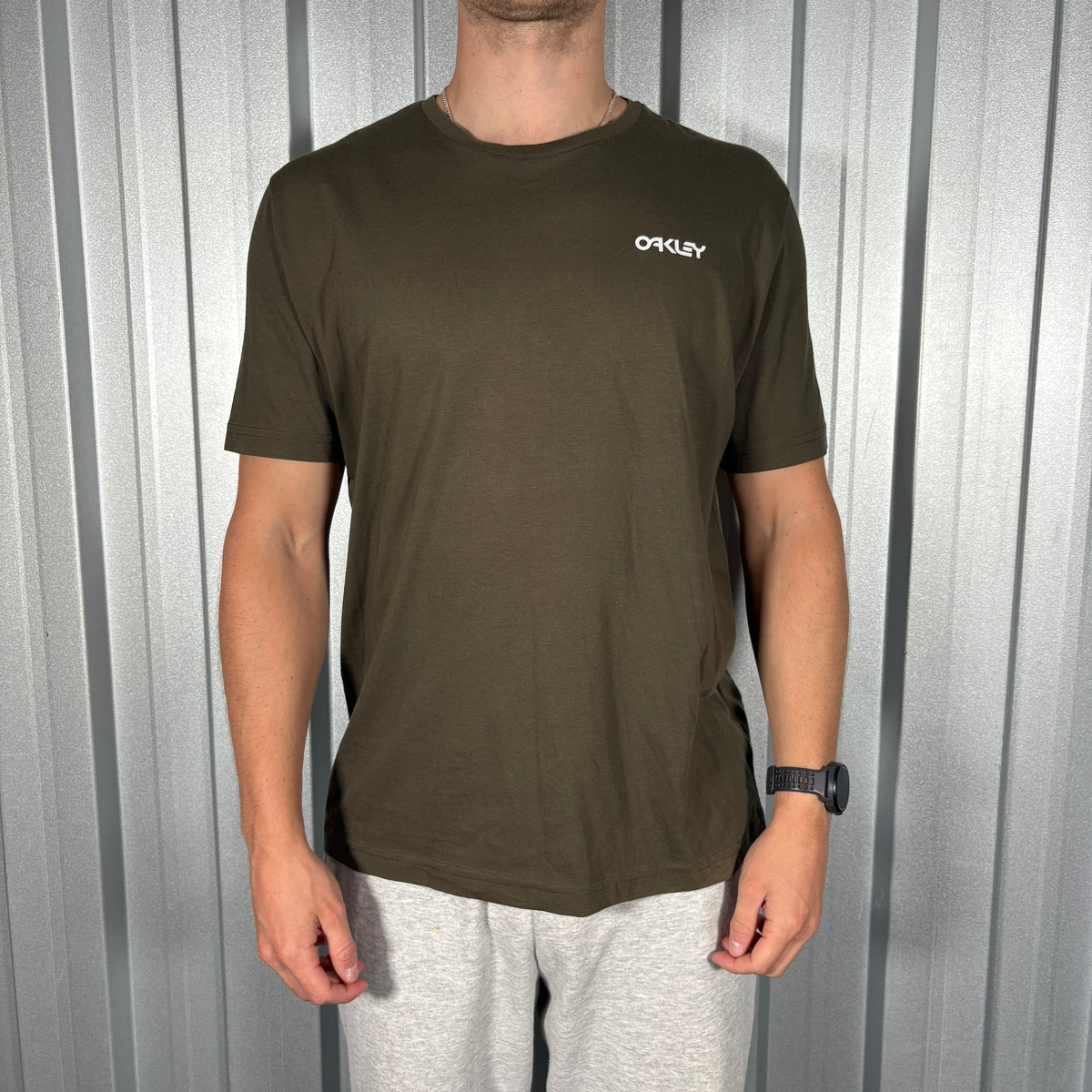 Oakley Graphic Brown Khaki T Shirt - M