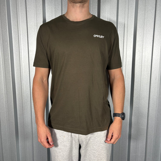 Oakley Graphic Brown Khaki T Shirt - M