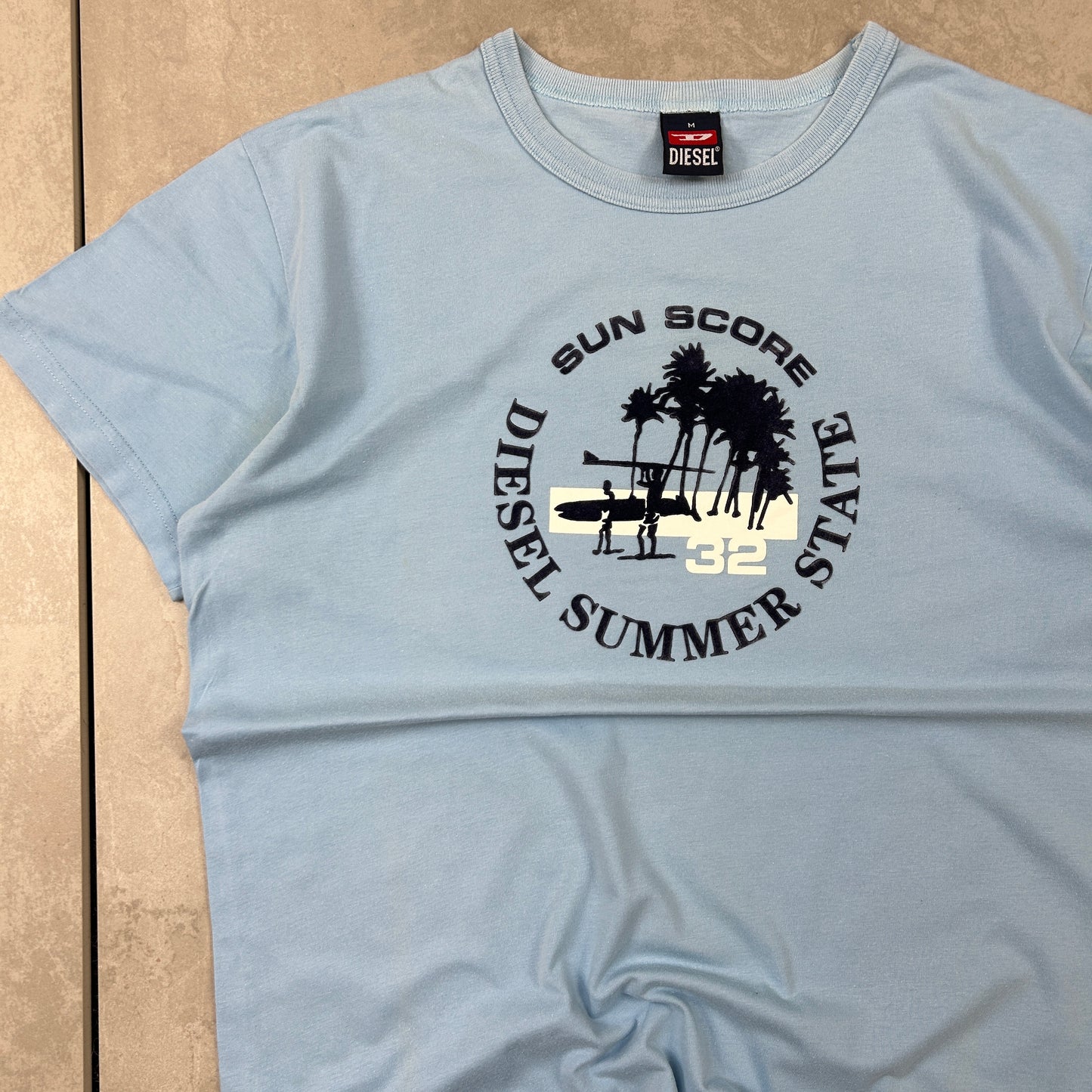 Vintage Diesel Surfwear Graphic T-shirt - S