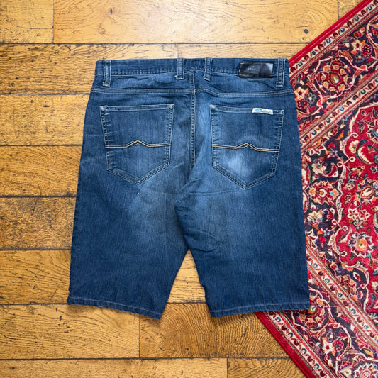 Vintage Blue Denim Shorts - 36