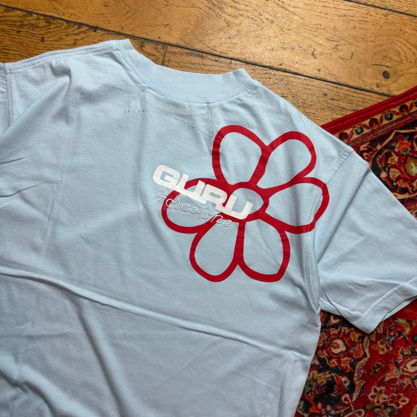 Vintage Guru Surfwear Blue Graphic T-Shirt - L