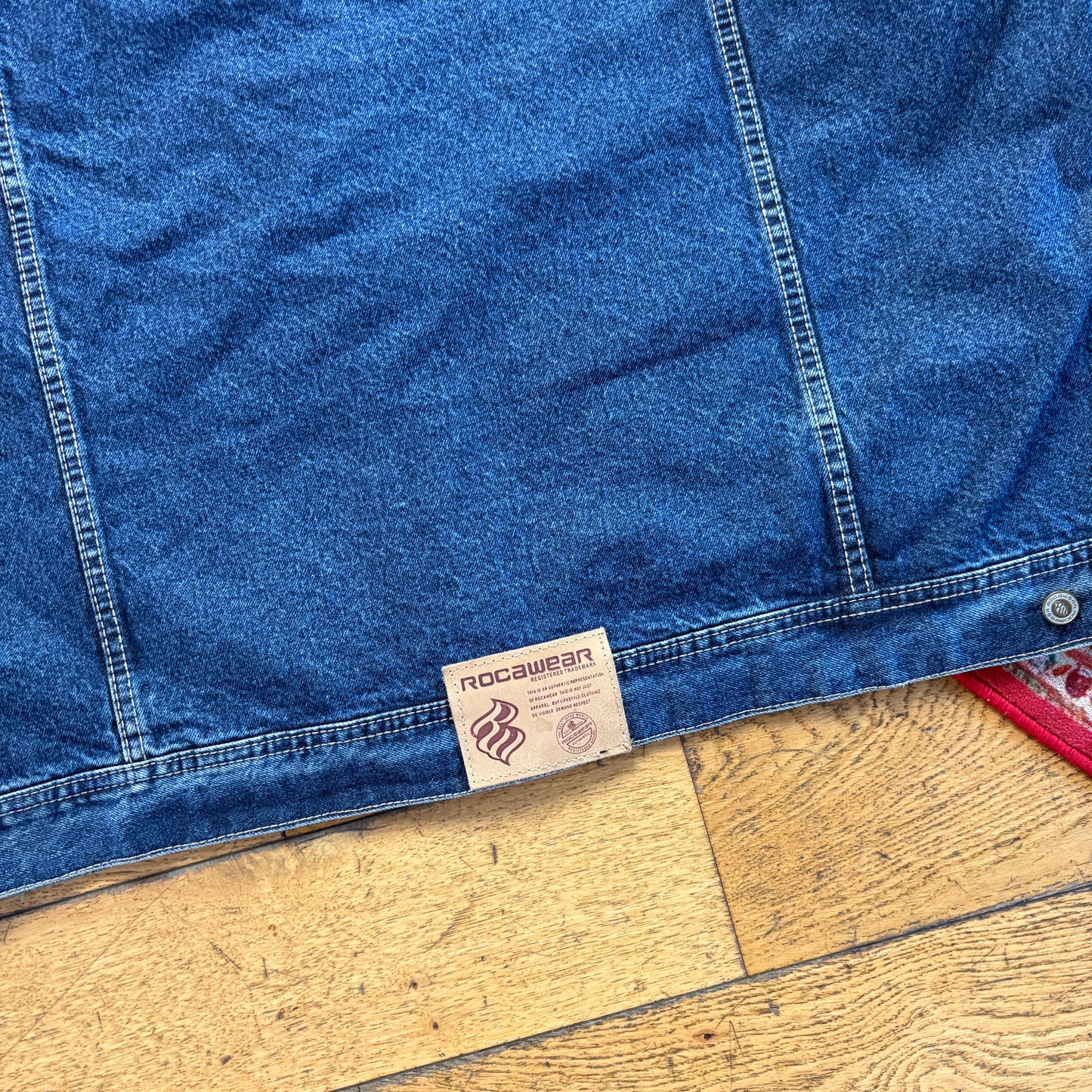 Vintage Rocawear Embroidered Blue Hip Hop Denim Jacket - 2XL