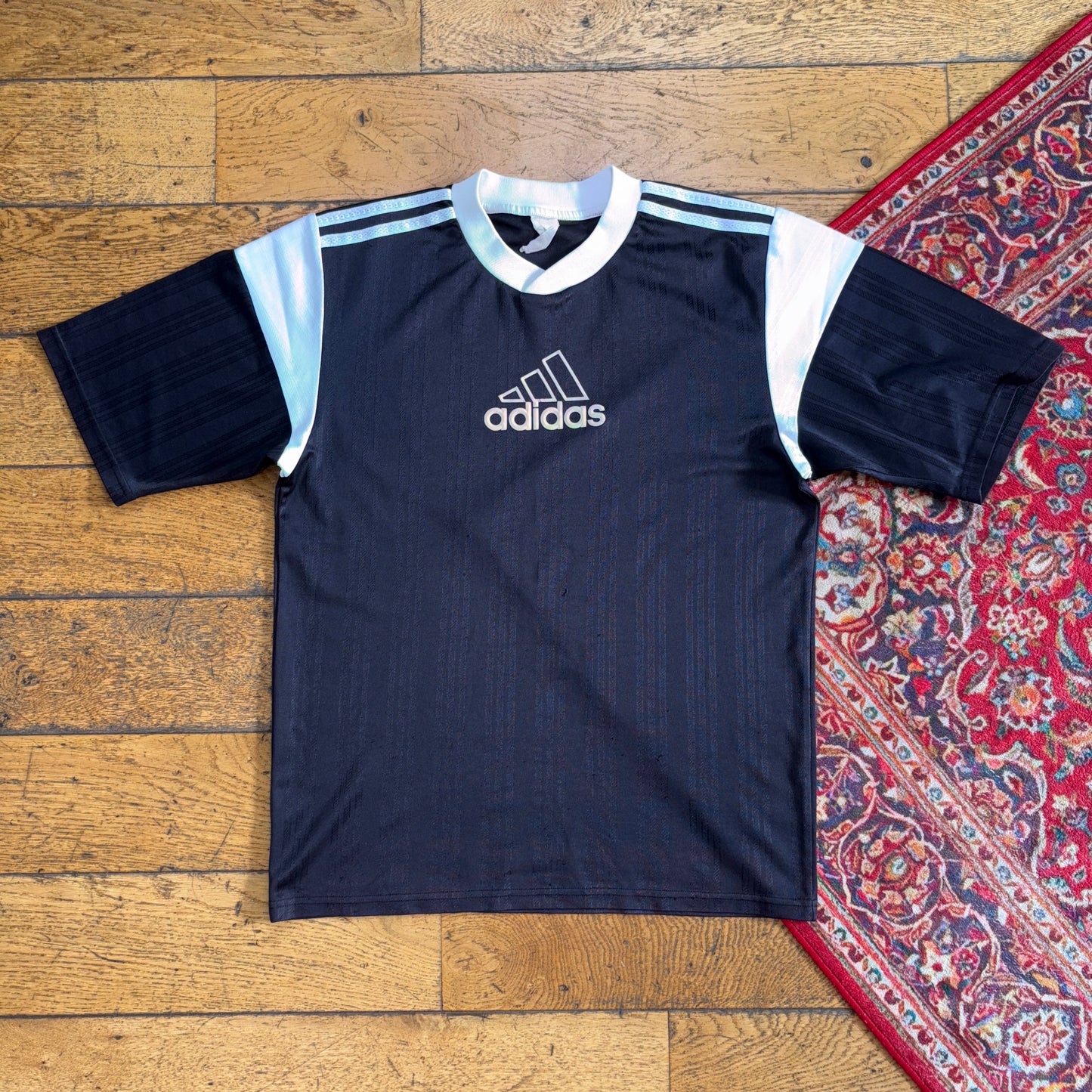 Vintage Adidas Black Sports Graphic T-Shirt - S