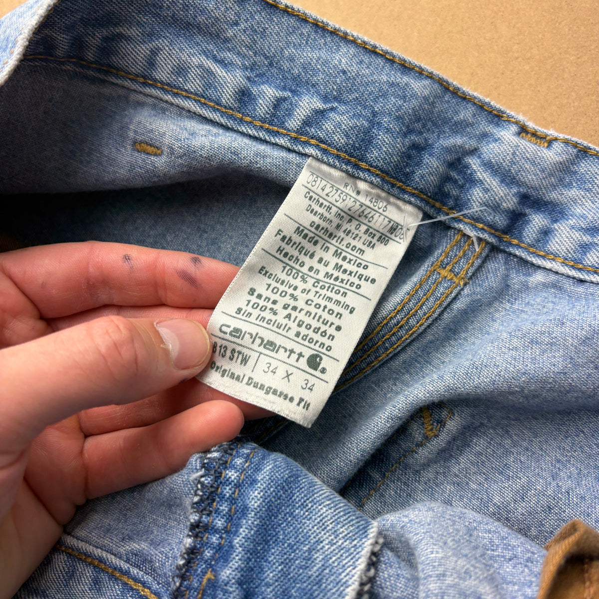 Carhartt Blue Jorts Workwear Baggy Carpenter Shorts - 34