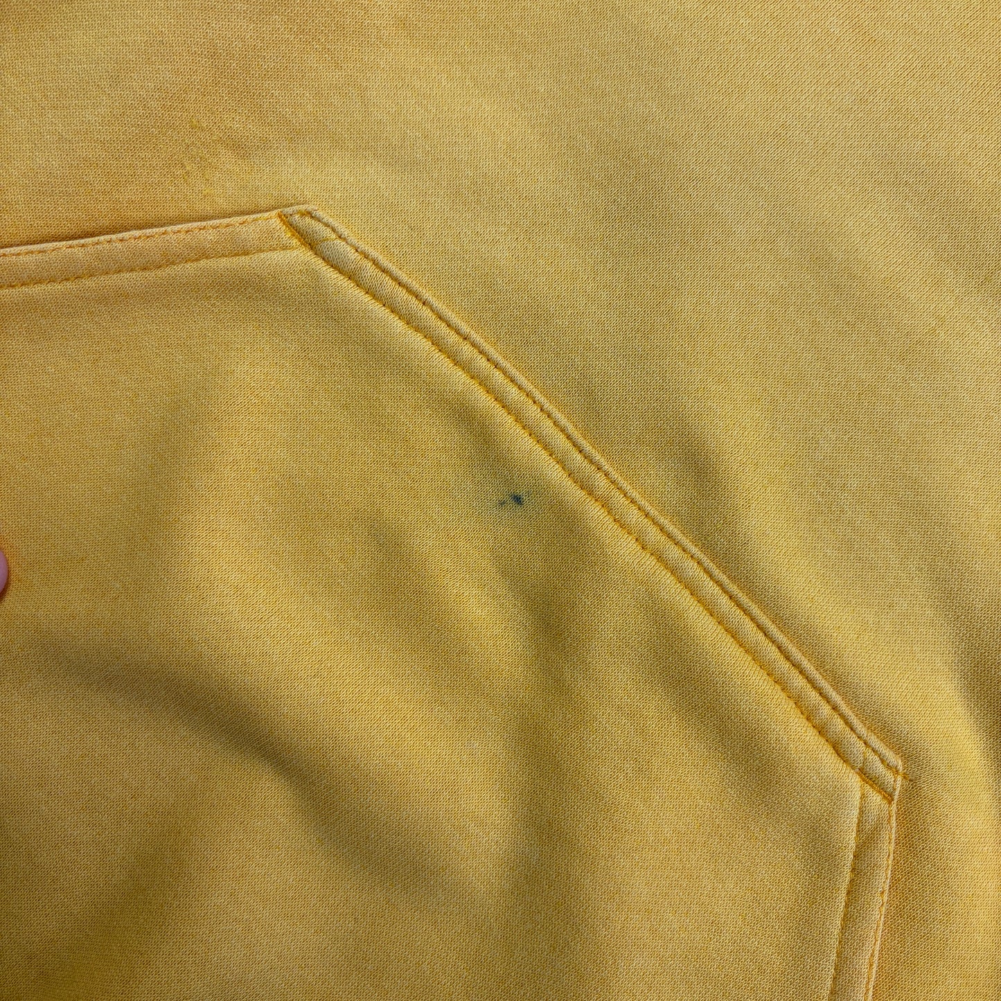 Vintage 90s Adidas Yellow Hoodie Embroidered Sweatshirt - S