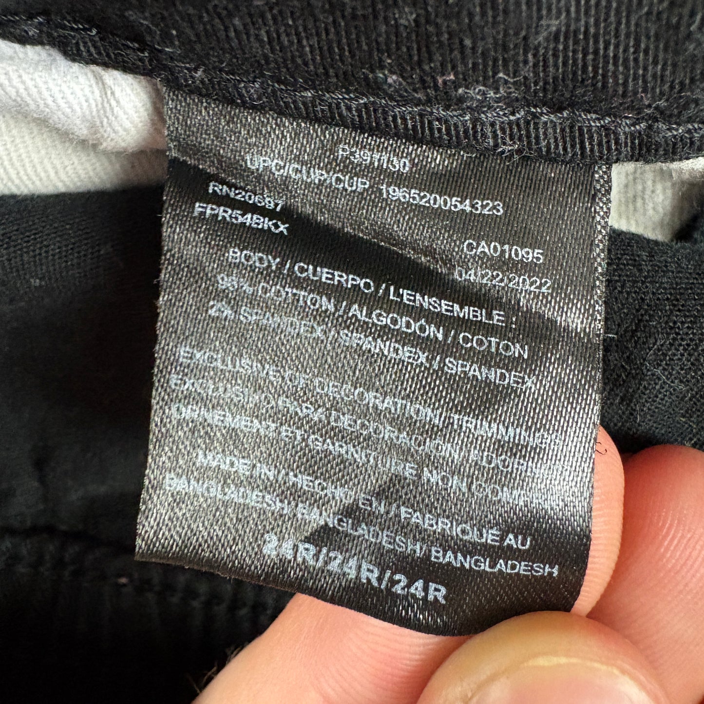 Vintage Dickies 874 Black Tapered Skate Trousers - 24