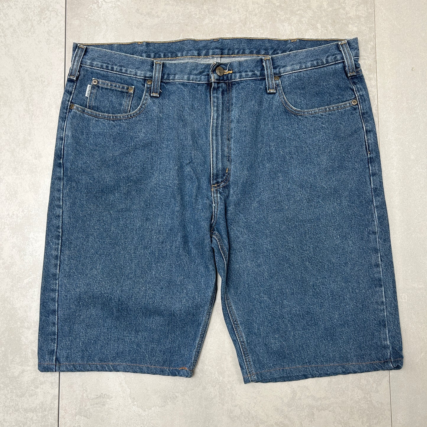 Vintage Carhartt Workwear Baggy Blue Carpenter Shorts - 42
