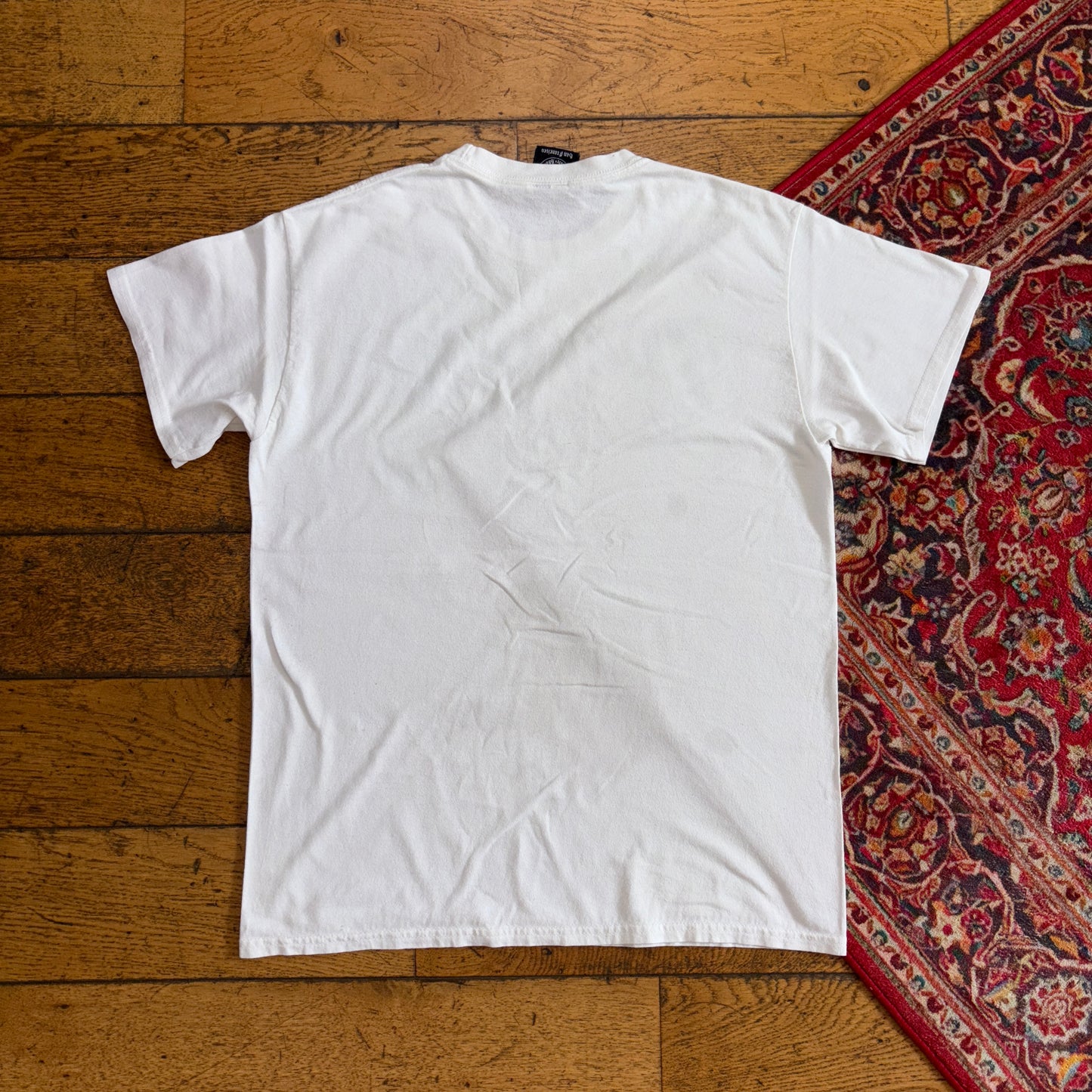 Vintage Thrasher White Skate Graphic T-Shirt - S