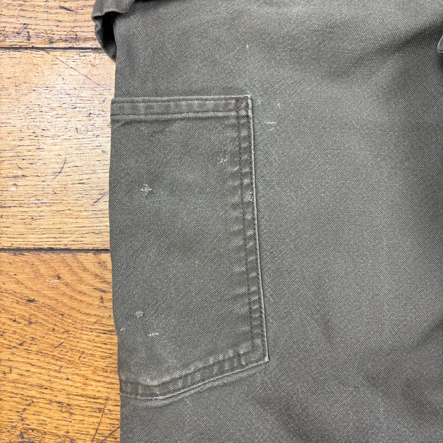 Vintage Carhartt Green Workwear Carpenter Baggy Trousers - 36