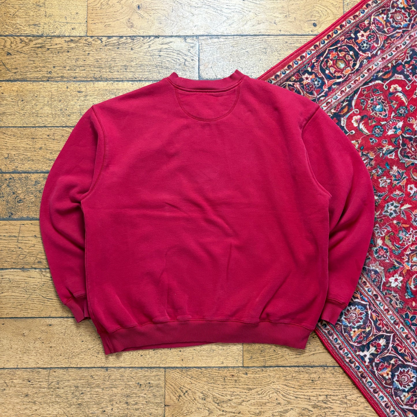 Vintage Fila Red Embroidered Sweatshirt - XL