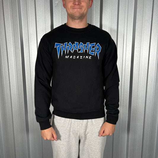 Thrasher Black Skate Sweatshirt - S