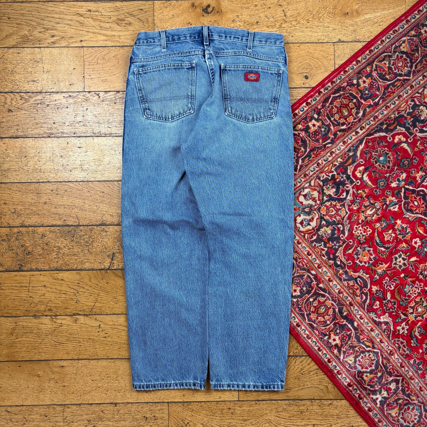 Vintage Dickies Blue Workwear Carpenter Baggy Jeans - 34