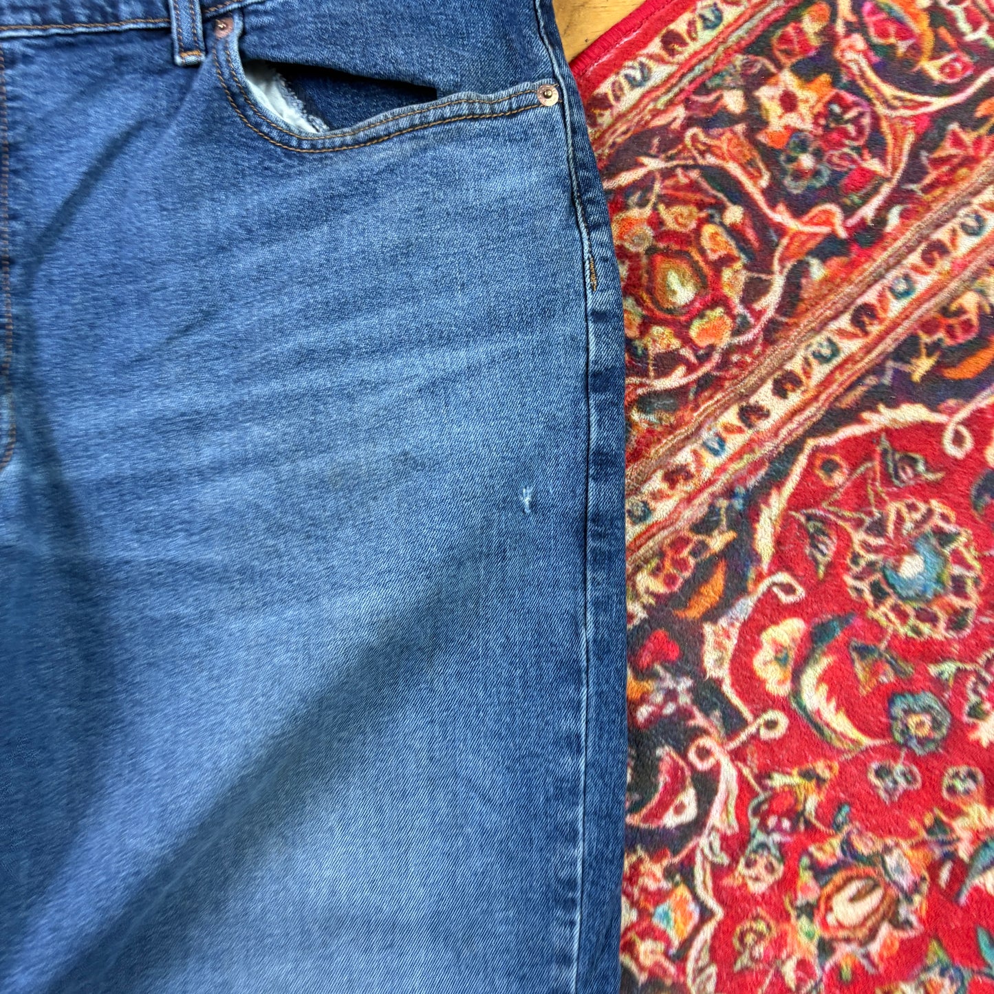 Vintage Levis Baggy Blue Denim Jeans - 42