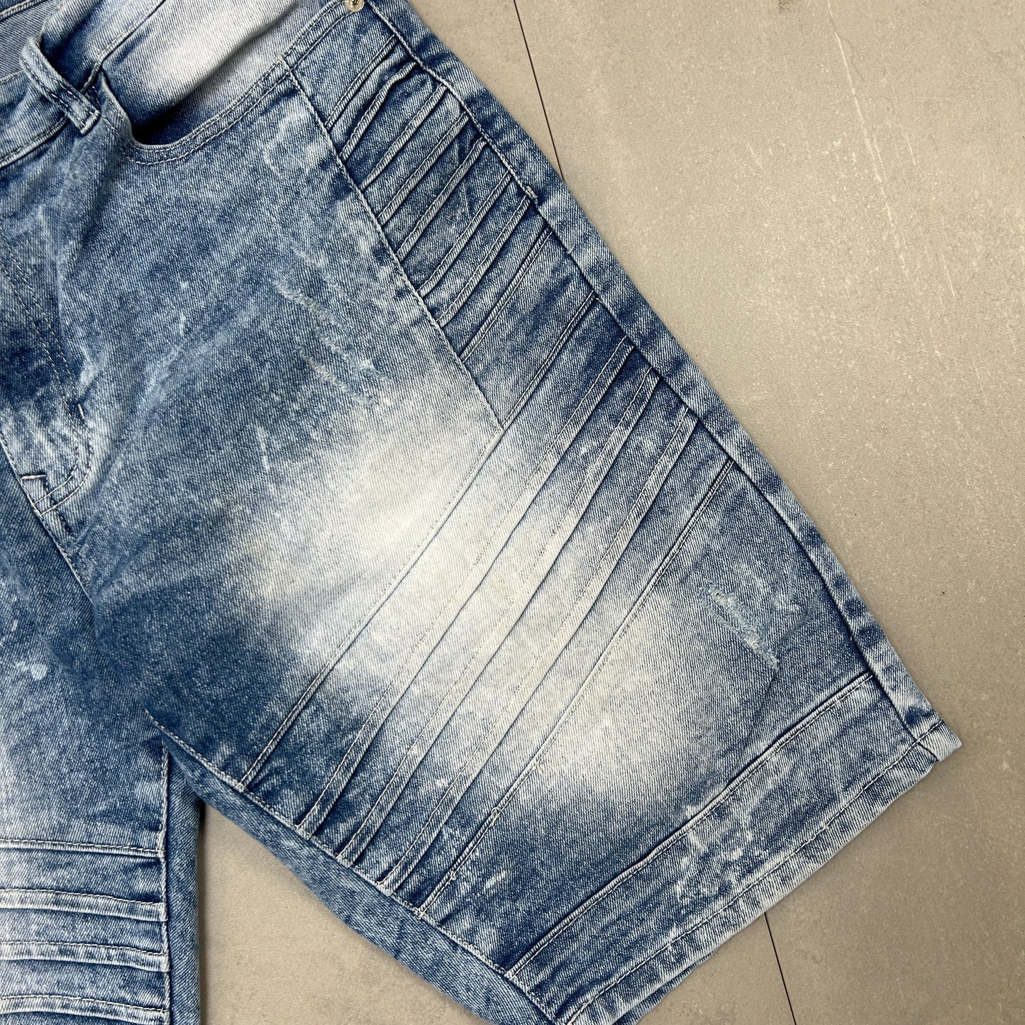 Vintage Hip Hop Baggy Blue Shorts Jorts - 36