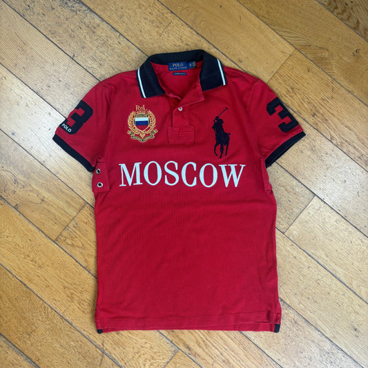 Vintage Ralph Lauren Big Pony Moscow Red Polo Shirt - XS