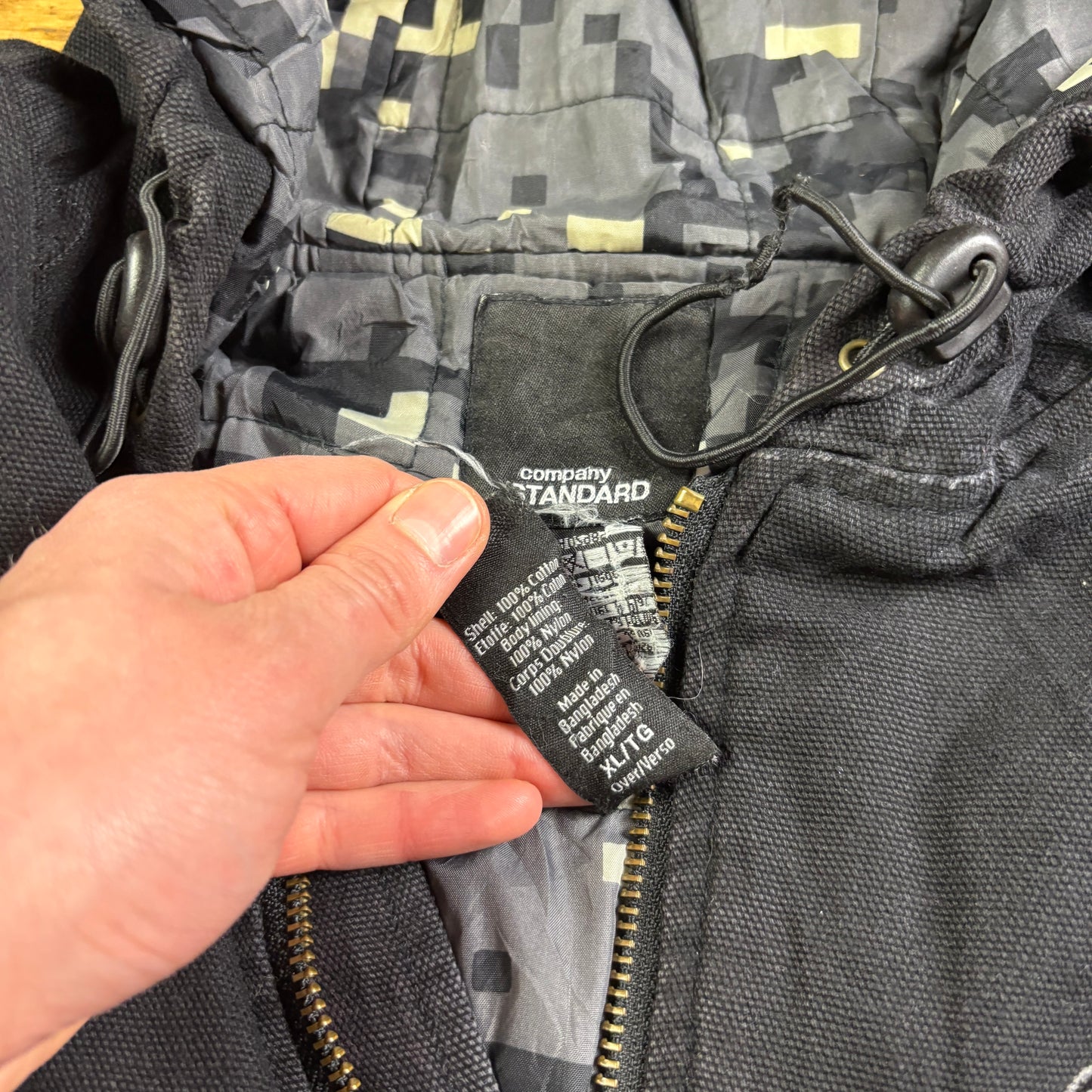 Vintage Black Workwear Carhartt Active Style Jacket - XL