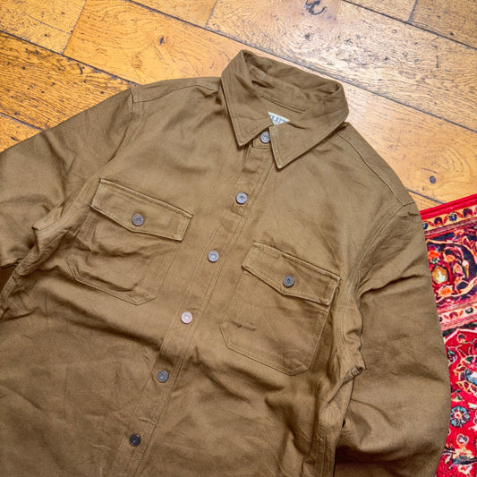 Vintage Duluth Brown Khaki Workwear Carhartt Style Jacket - M
