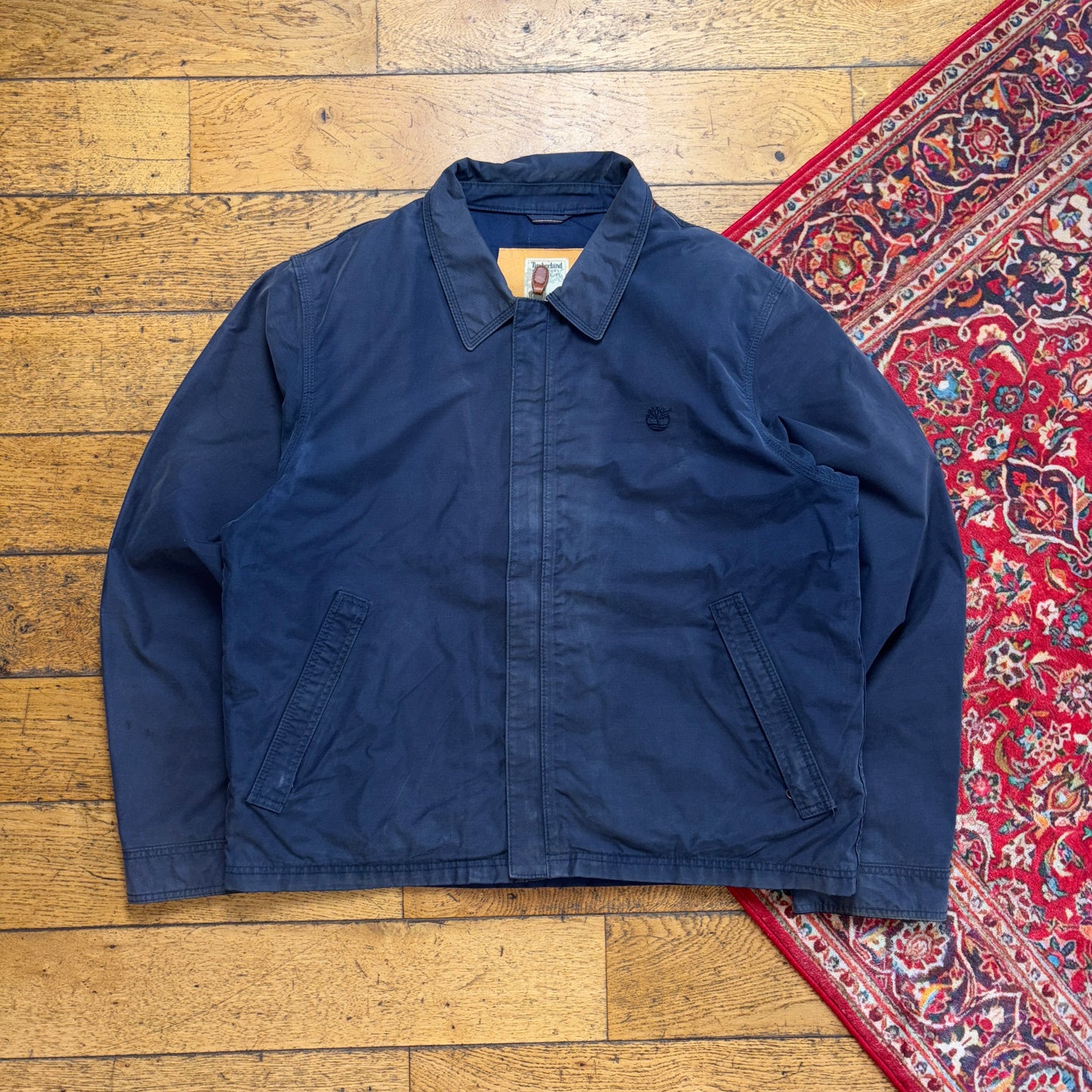 Vintage Timberland Navy Harrington Jacket - XL