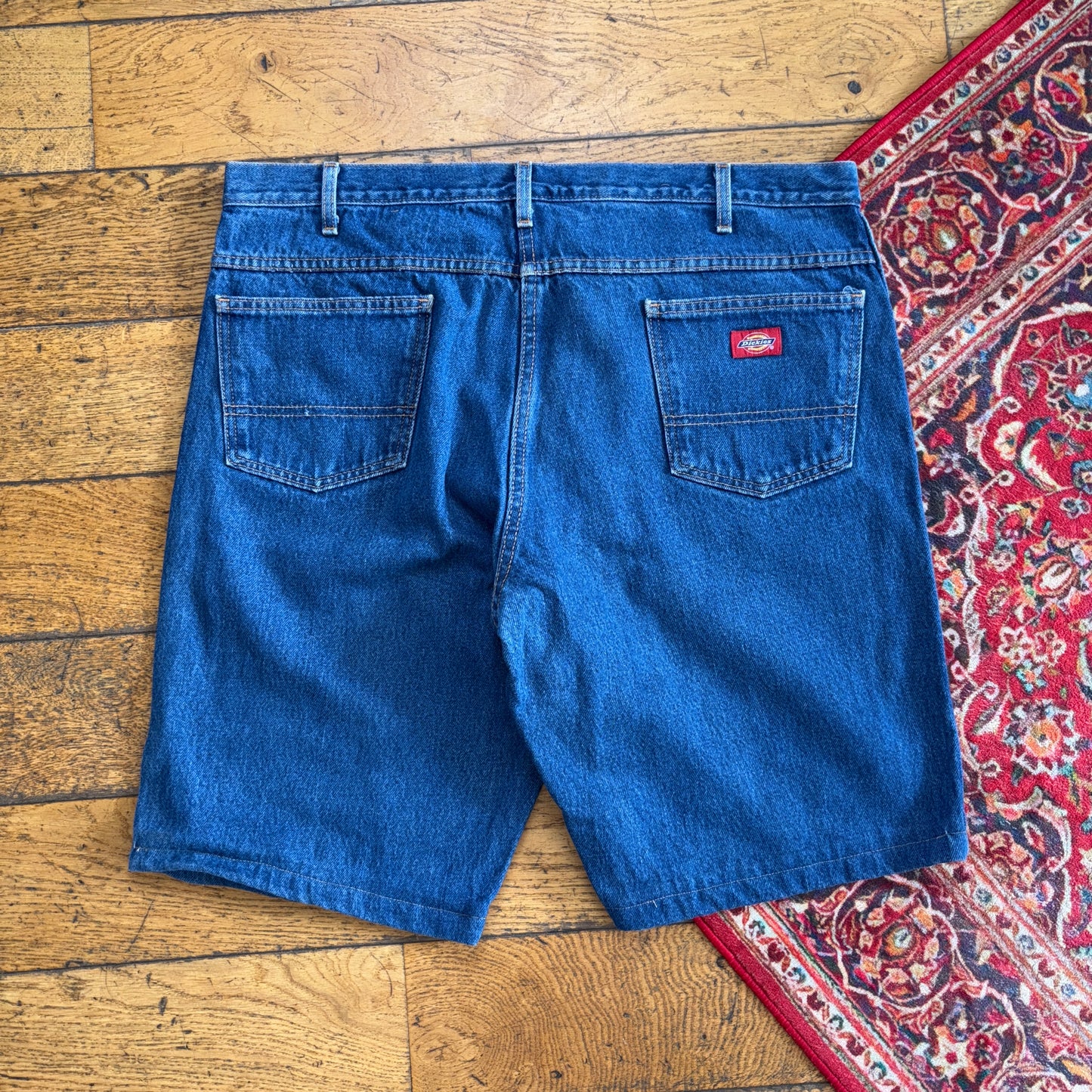 Vintage Dickies Workwear Carpenter Blue Baggy Shorts - 40