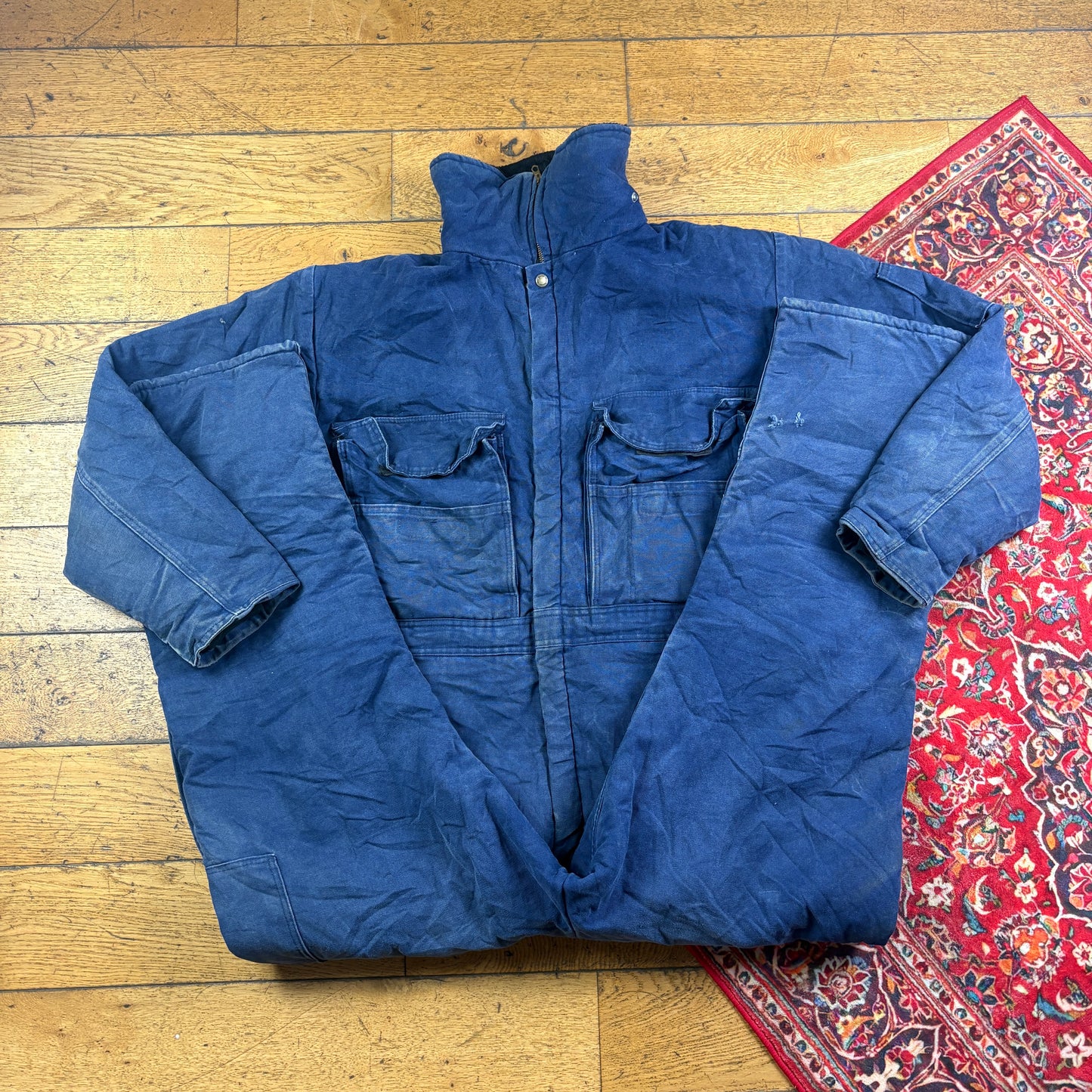 Workwear Blue Boiler Suit Dungarees Heavy Duty - L