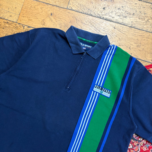 Vintage Ralph Lauren Polo Sport Navy Polo Shirt - XL