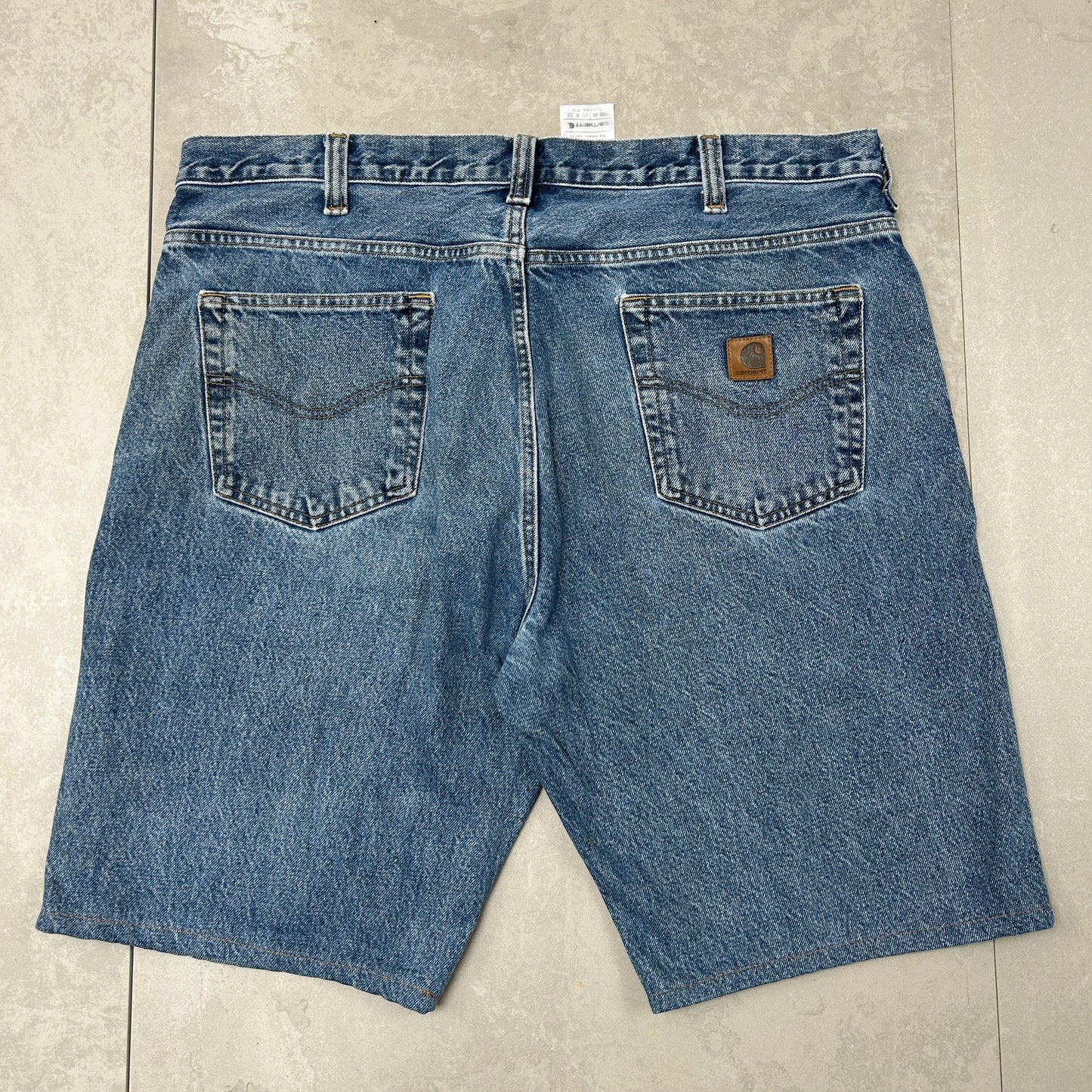 Vintage Carhartt Workwear Baggy Blue Carpenter Shorts - 40