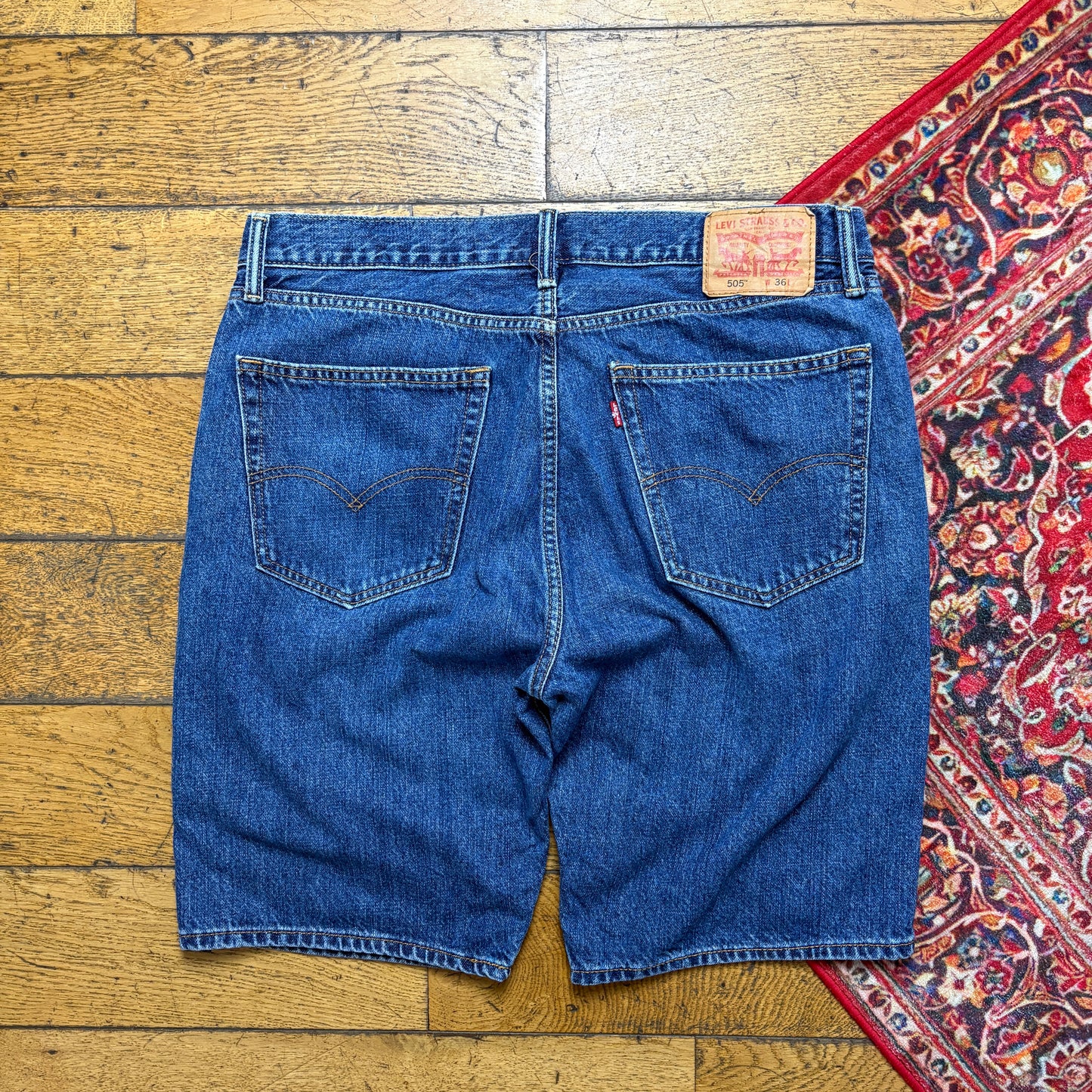 Vintage Levis 505 Blue Denim Shorts - 36